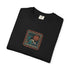 Folded blue t-shirt with 'The King's Battalion' text and logo on a white background  t-shirt with abreeze style