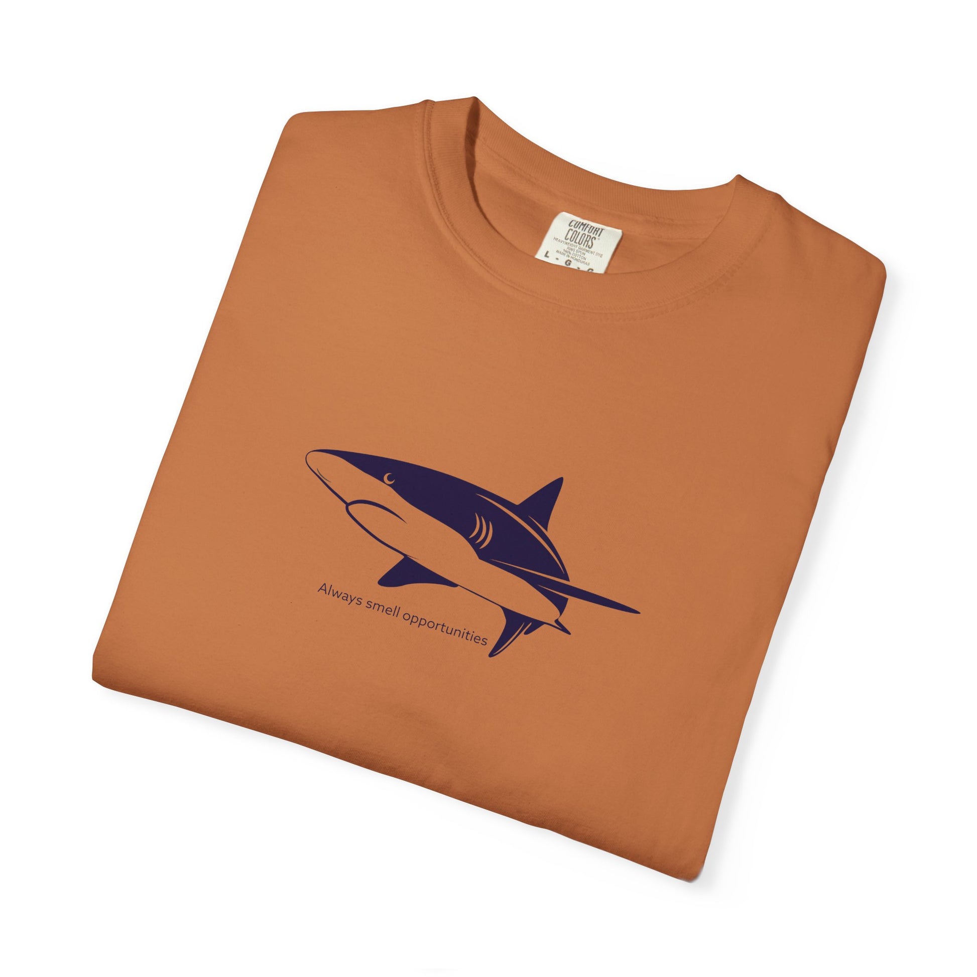 Shark Outline Tee — Minimalist Surf & Ocean Graphic T-Shirt