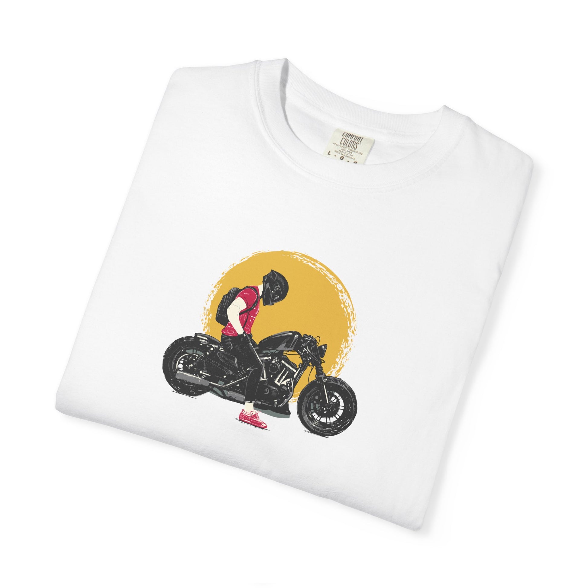 Motorcycle Sunset T-Shirt — Vintage Biker Graphic
