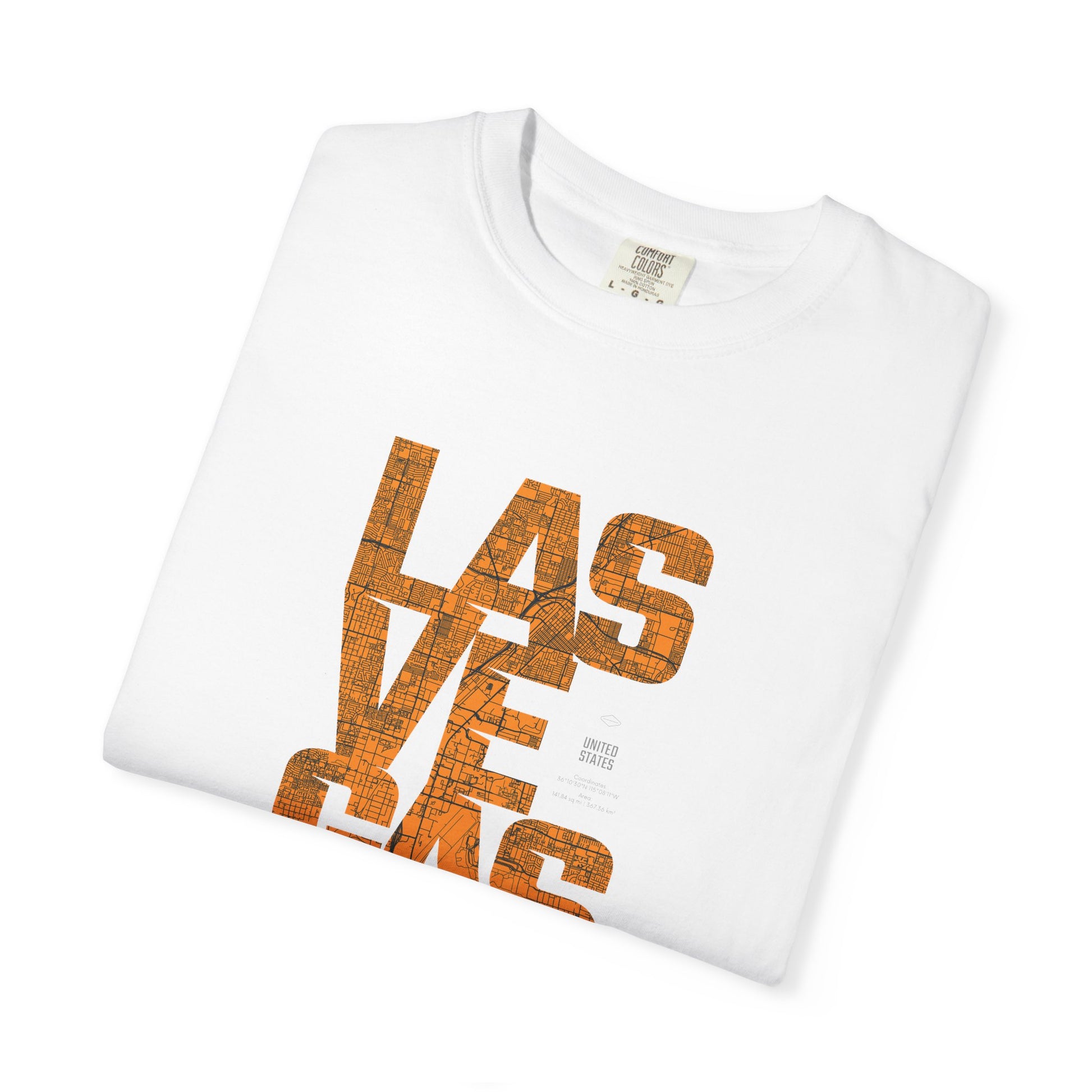 Las Vegas Vintage Text T-Shirt — Retro Desert Casino Tee