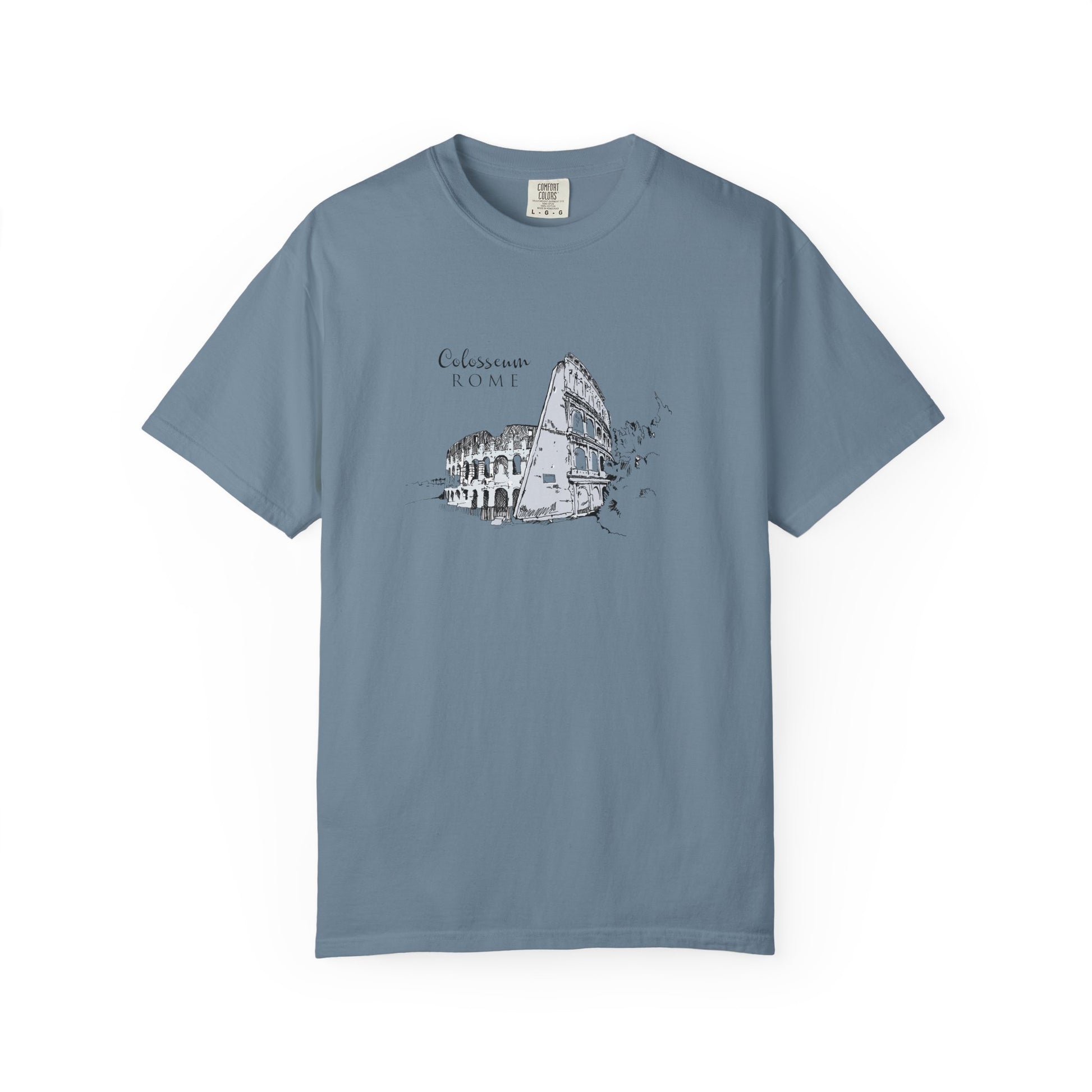 Rome Colosseum Sketch T-Shirt — Vintage Travel Tee world