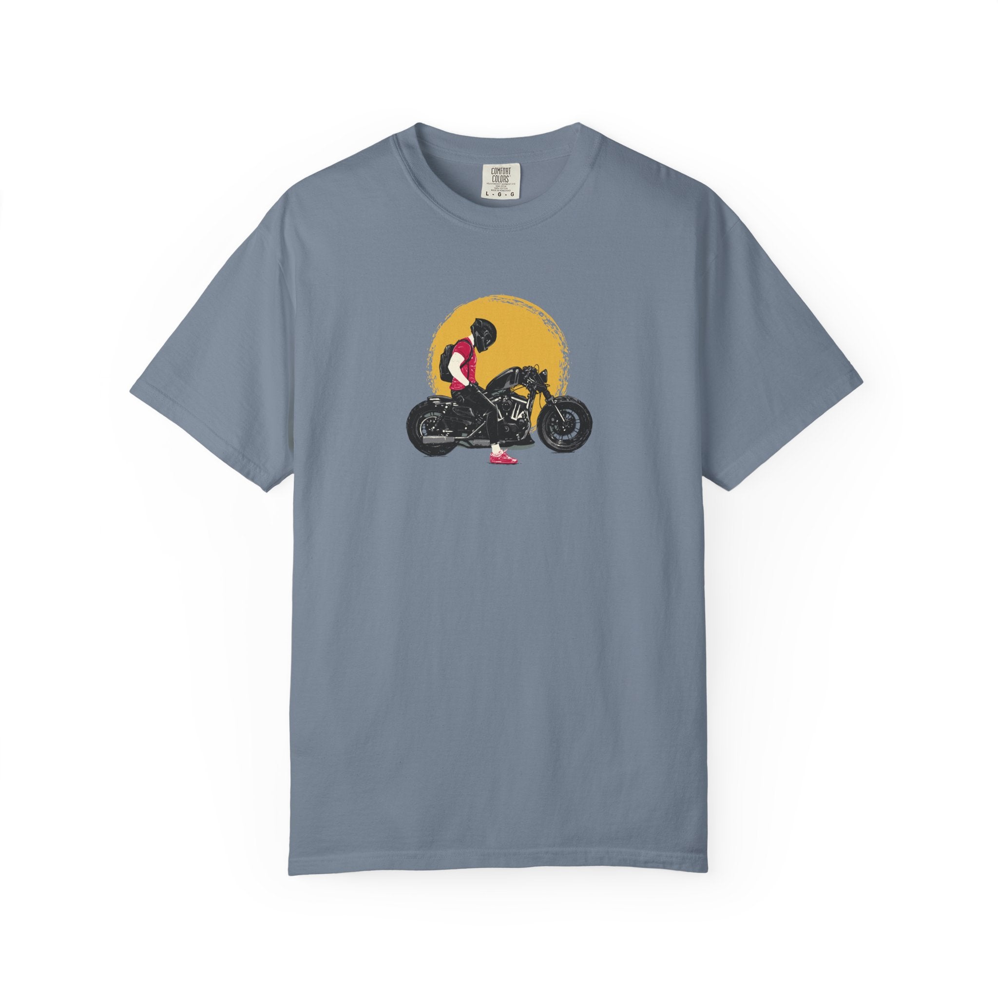 Motorcycle Sunset T-Shirt — Vintage Biker Graphic
