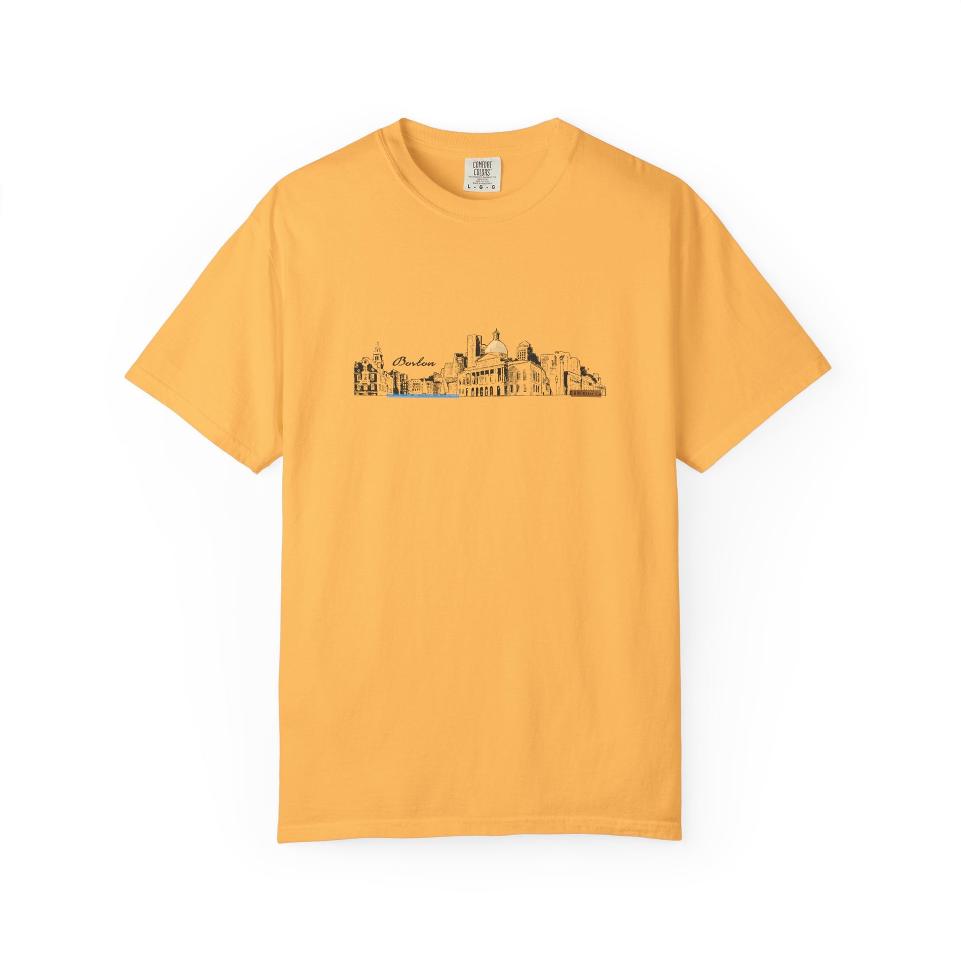 City Skyline Sketch T-Shirt — Minimalist Urban Panorama Tee