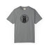 Gray t-shirt with a black cat 