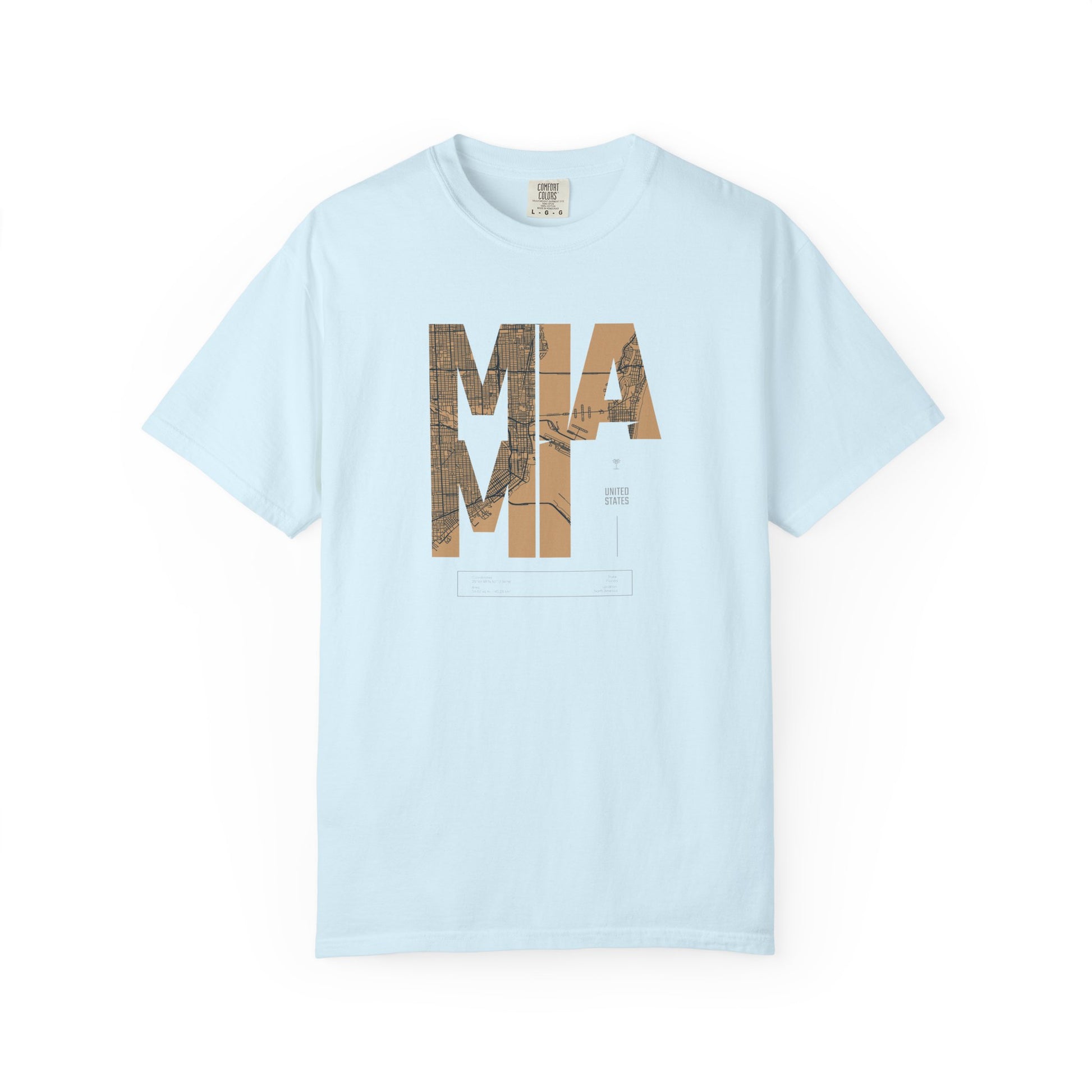 MIA Miami Palm Tree Graphic T-Shirt — Retro Beach Vibes