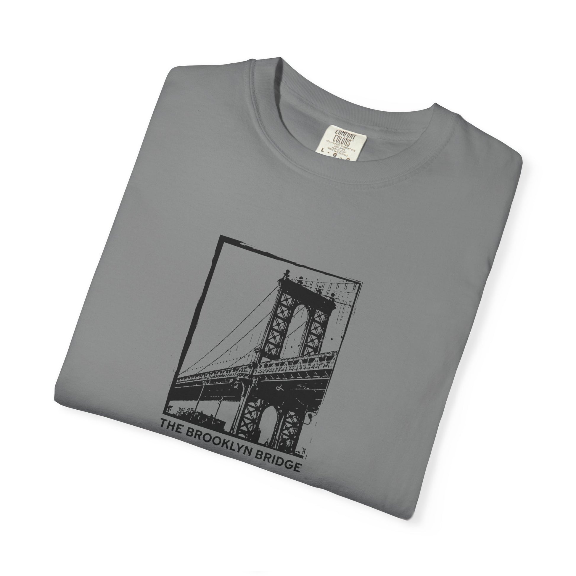 Brooklyn Bridge Sketch T-Shirt — Vintage Cityscape Tee