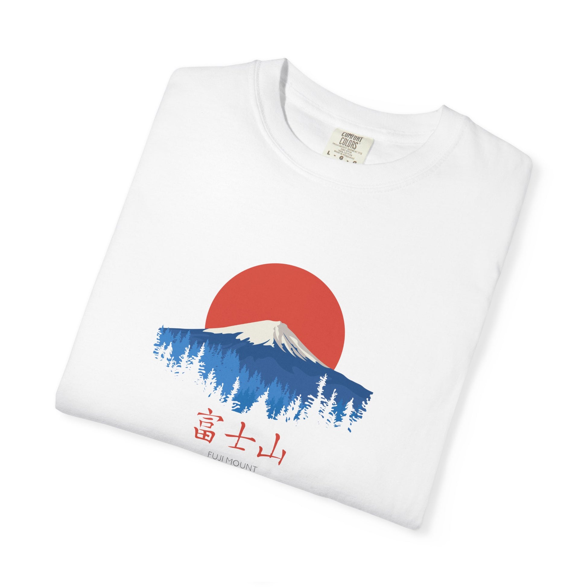 T-Shirt | Mount Fuji Sunrise Graphic Tee — Japanese Kanji Nature Design world