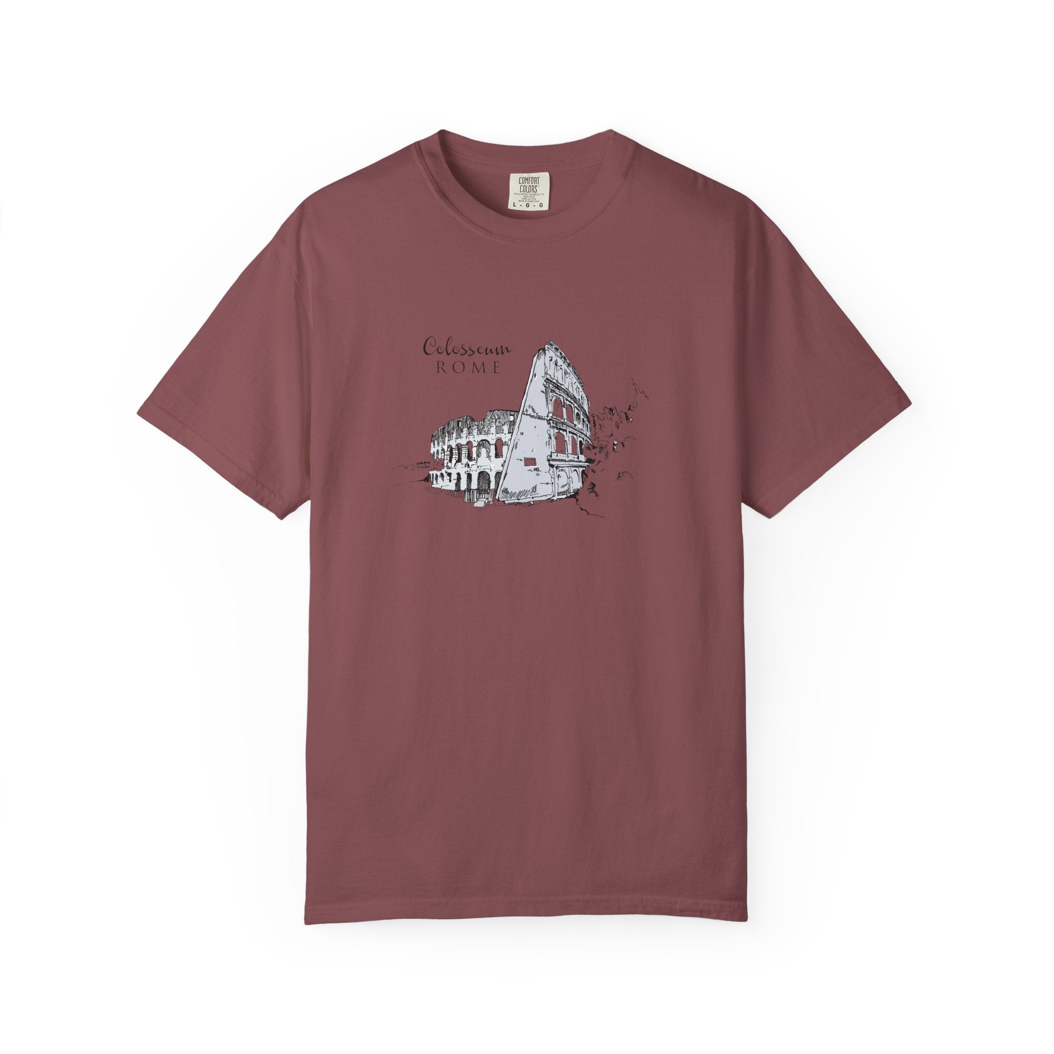 Rome Colosseum Sketch T-Shirt — Vintage Travel Tee world
