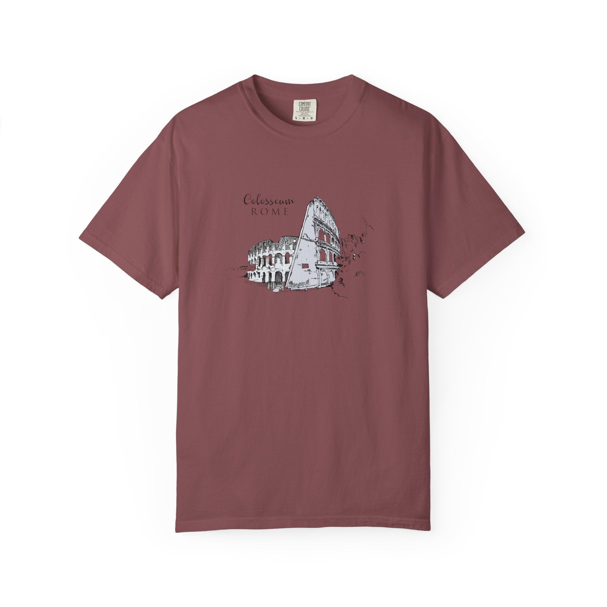 Rome Colosseum Sketch T-Shirt — Vintage Travel Tee world