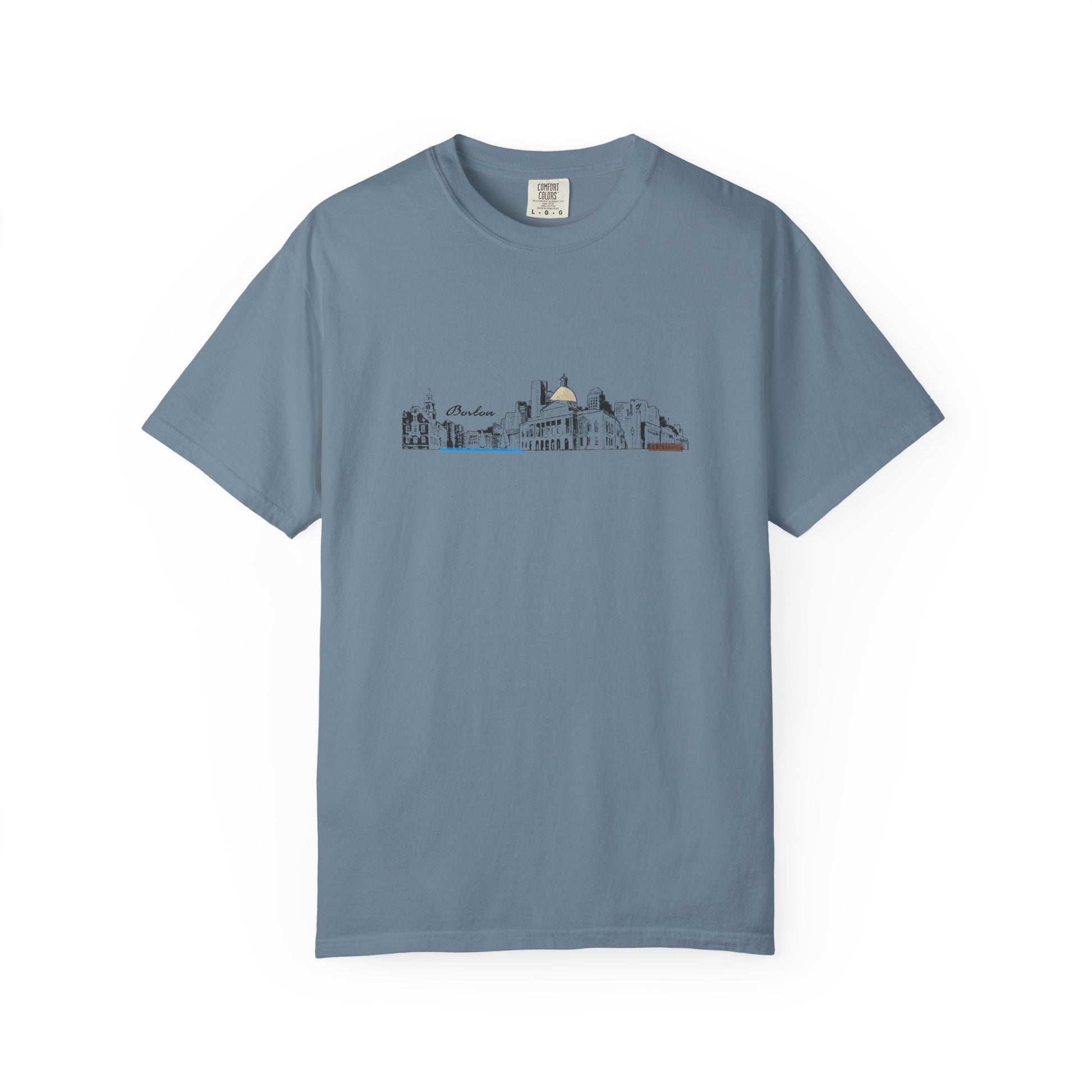 City Skyline Sketch T-Shirt — Minimalist Urban Panorama Tee