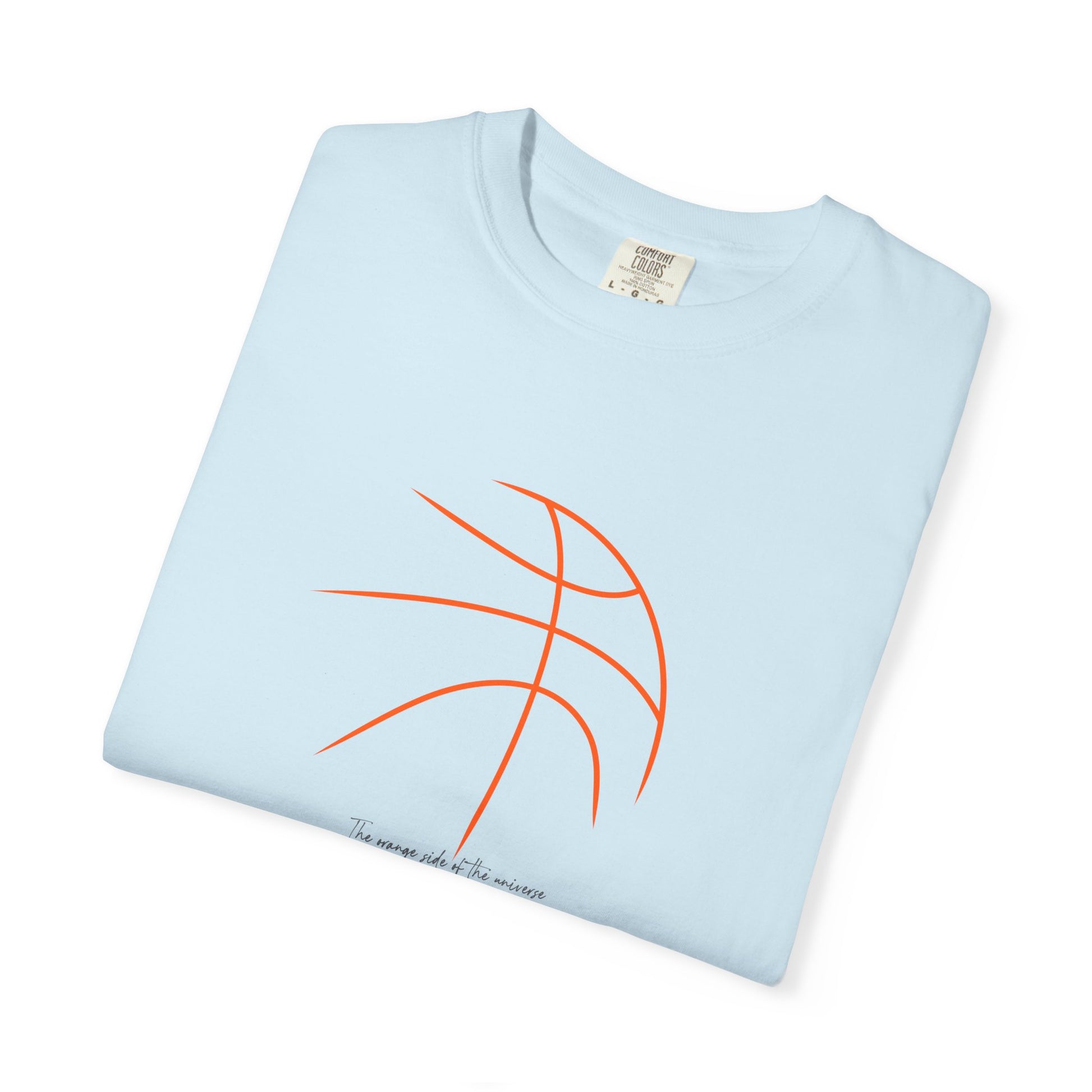 Basketball Outline T-Shirt — Minimal Line Art "Love of the Game" Sport