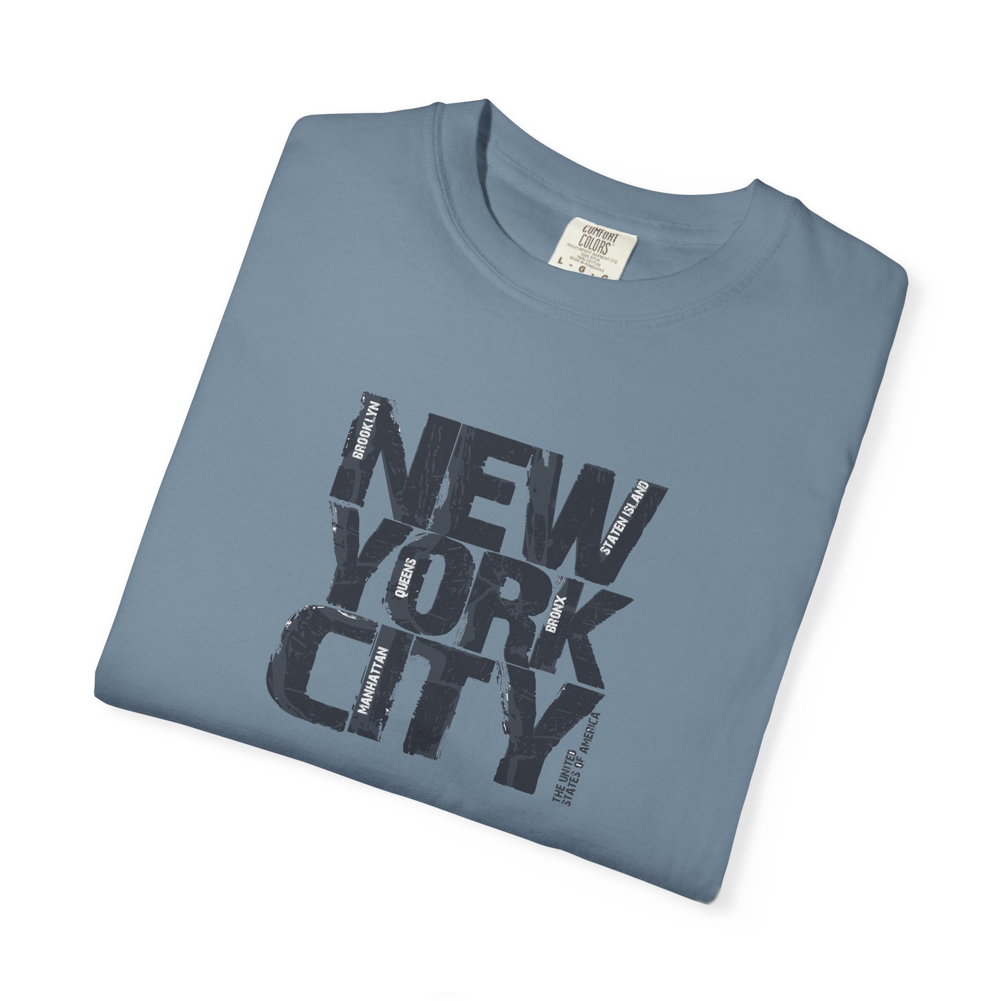 New York City Block Print T-Shirt Printify