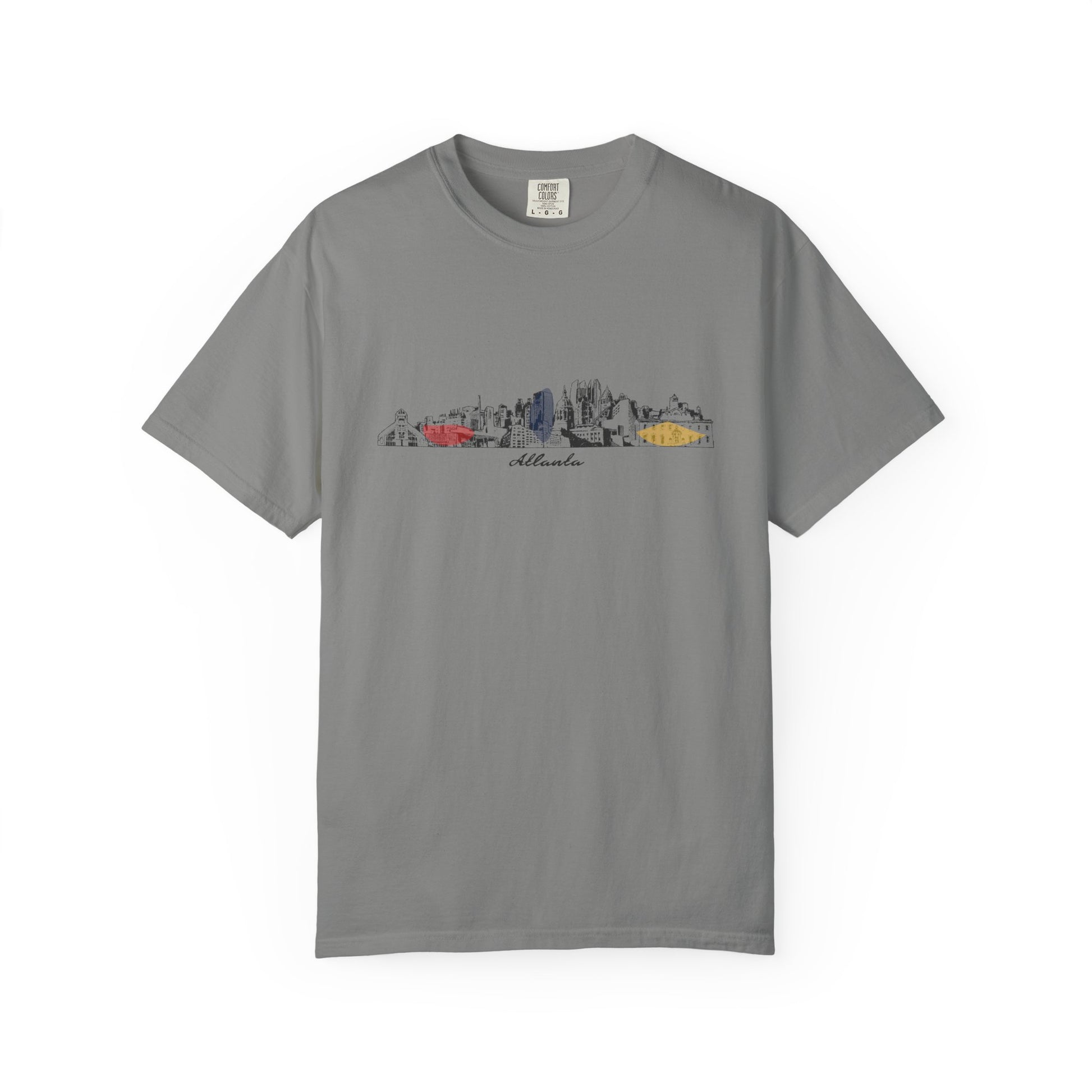 Atlanta Skyline T-Shirt — Minimal Watercolor Cityscape Tee