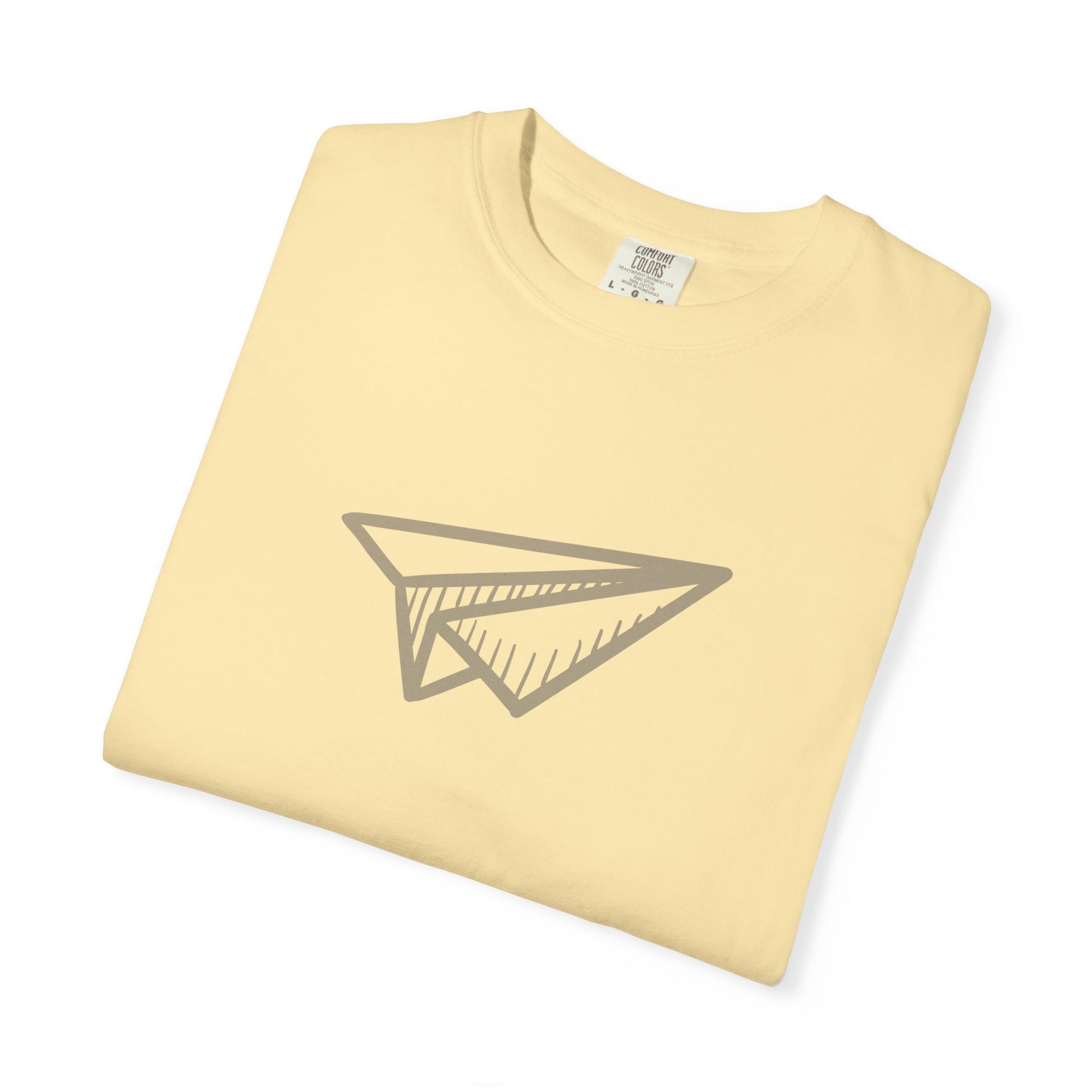 Paper Airplane Graphic T-Shirt – Minimalist Retro Plane Tee