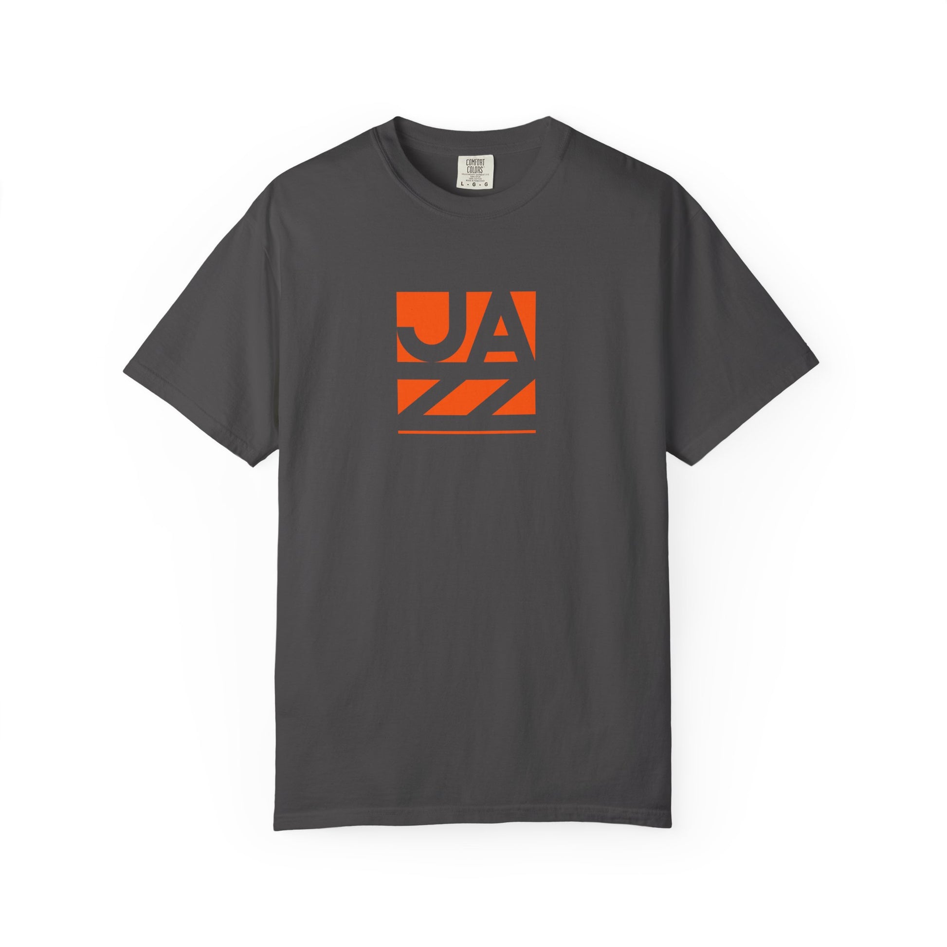 Jazz Graphic T-Shirt — Retro Orange Block Design