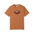 Brown vintage leather football graphic t-shirt