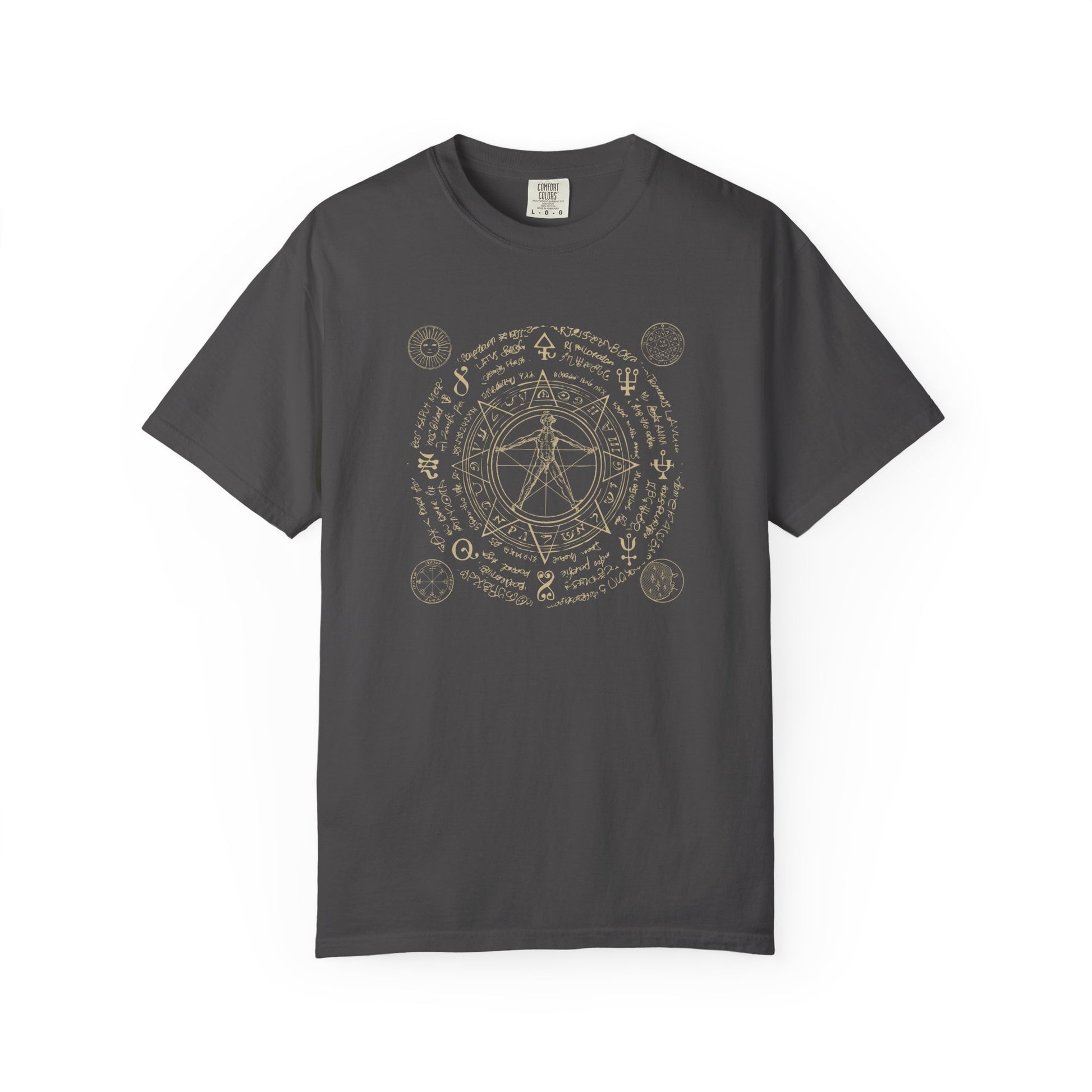 Alchemy Circle T-Shirt — Vintage Occult Symbol Tee