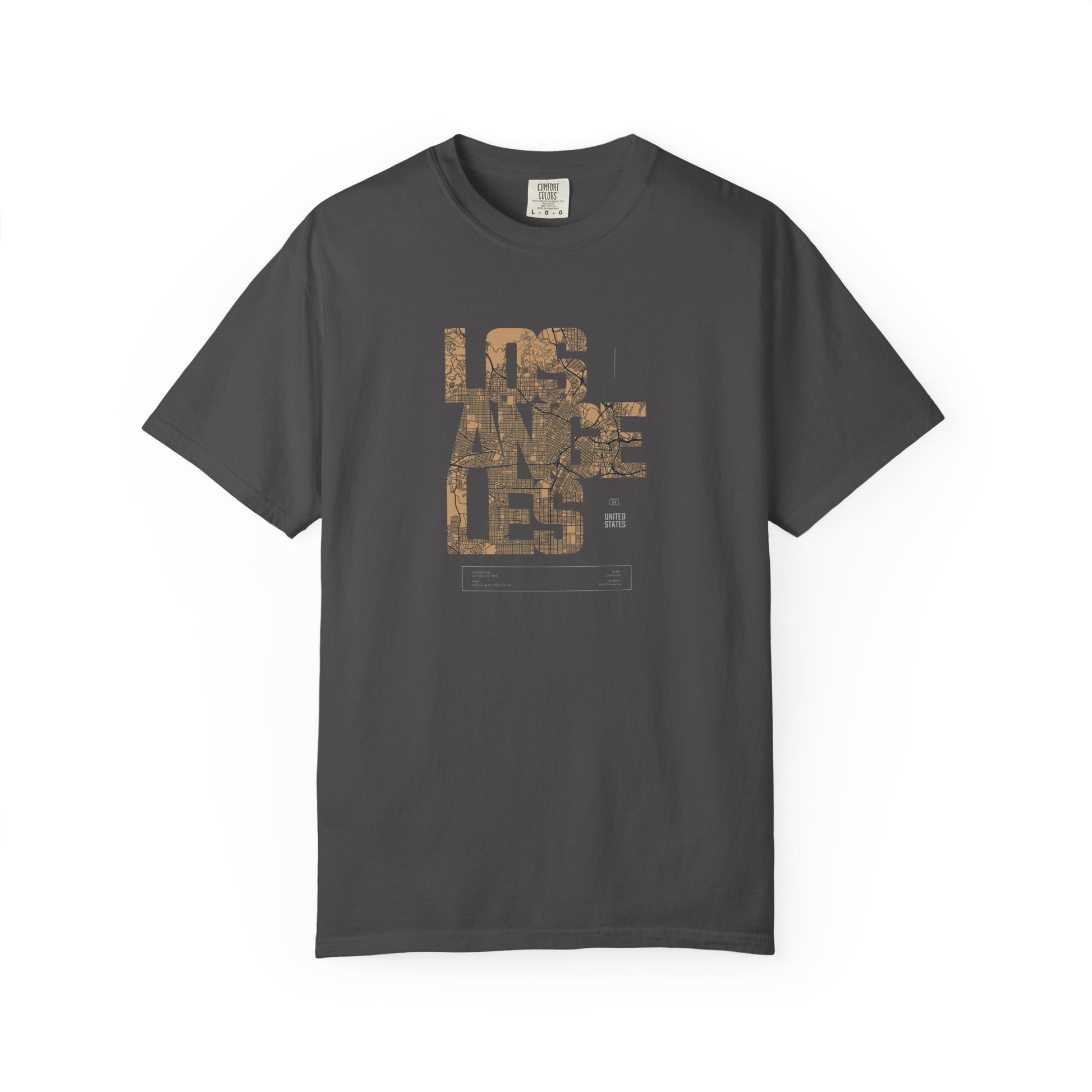 Los Angeles Camo Text T-Shirt — City Graphic Tee