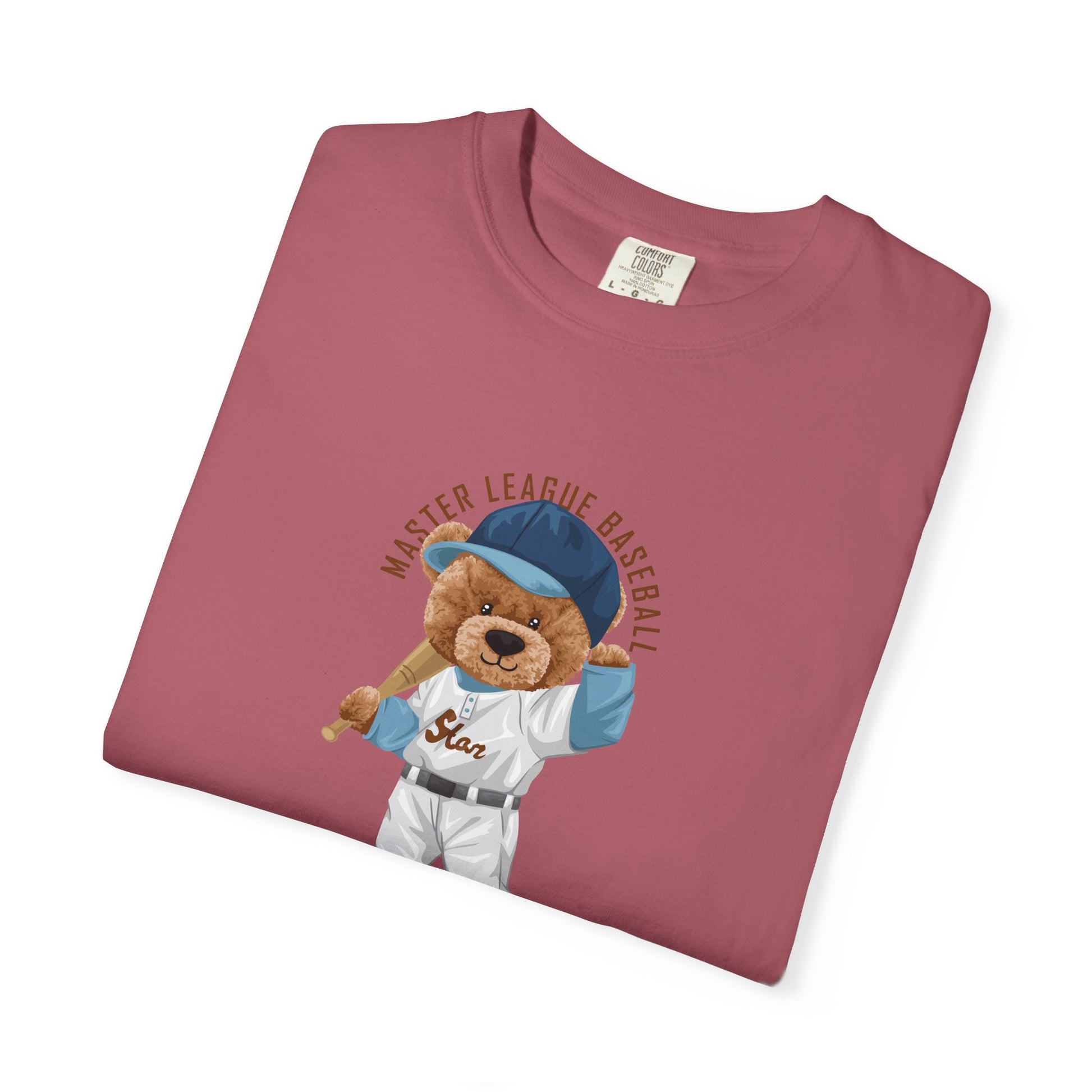 Baseball Bear T-Shirt — Cute Batter Teddy Graphic Tee (Team Spirit, Fan Gift) lifestyle