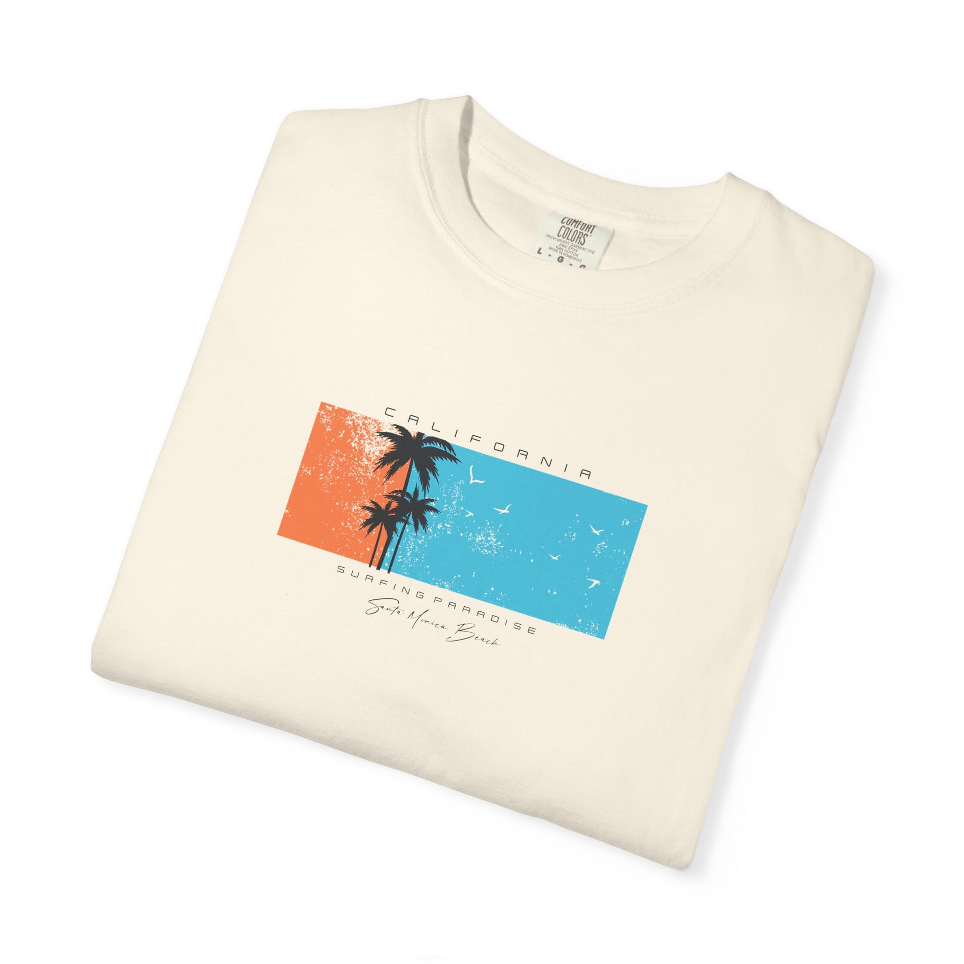 Vintage Palm Sunset T-Shirt — 'Stay Salty' Beach Graphic Tee