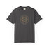 dark gray t-shirt with 'SAUSAGE' printed on it against a white background