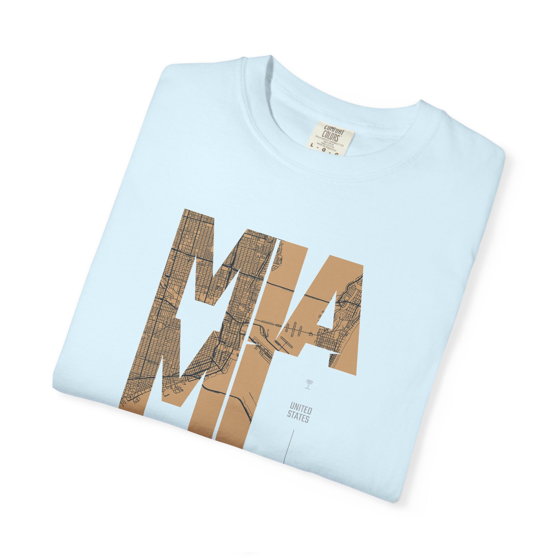 MIA Miami Palm Tree Graphic T-Shirt — Retro Beach Vibes