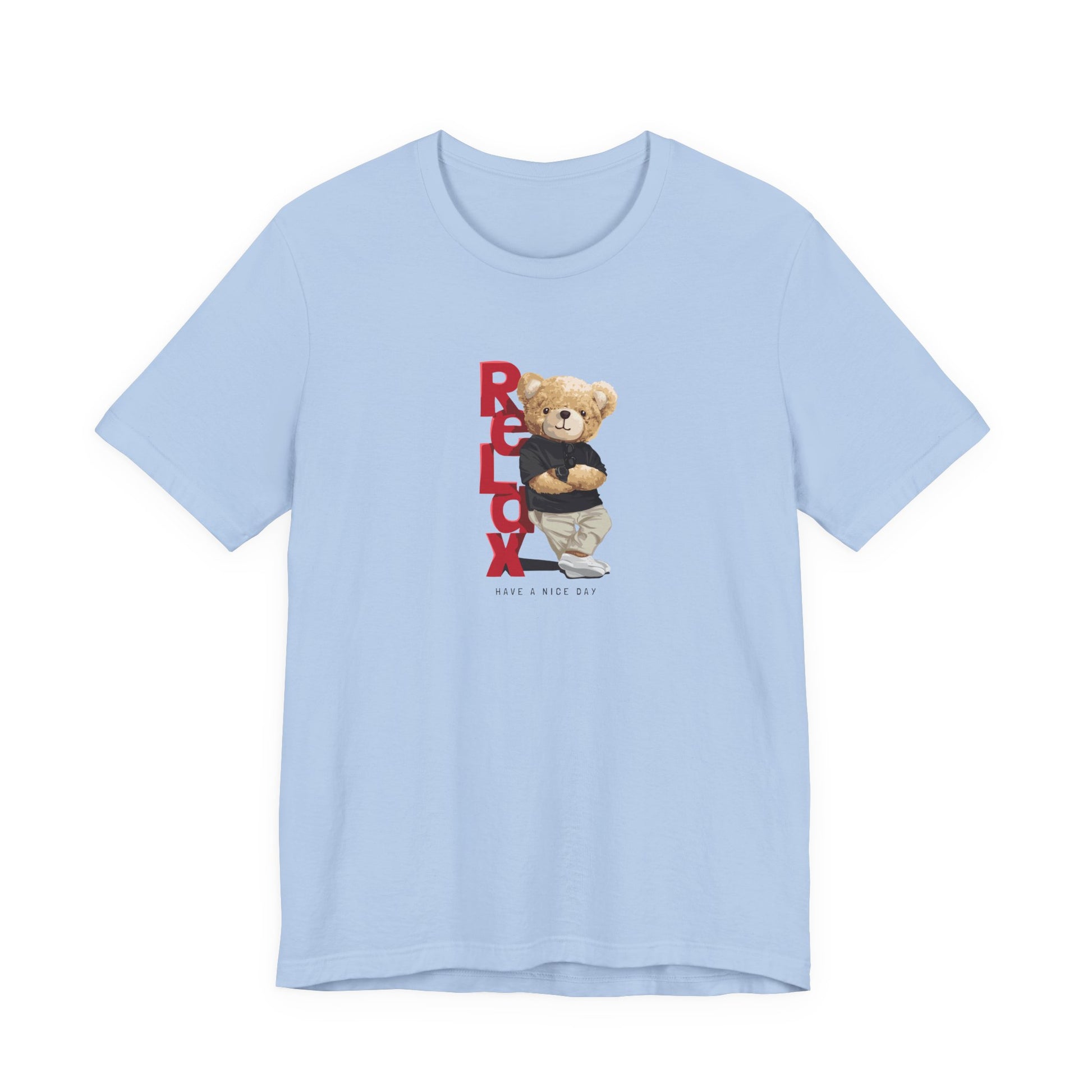 Relax Teddy Bear Graphic Tee — "RELAX" Streetwear T‑Shirt
