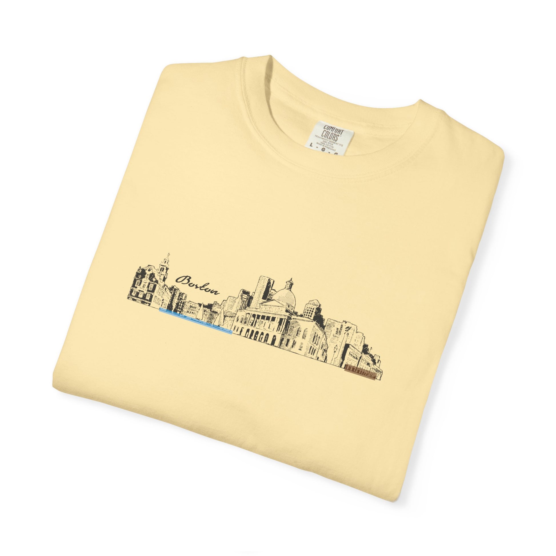 City Skyline Sketch T-Shirt — Minimalist Urban Panorama Tee