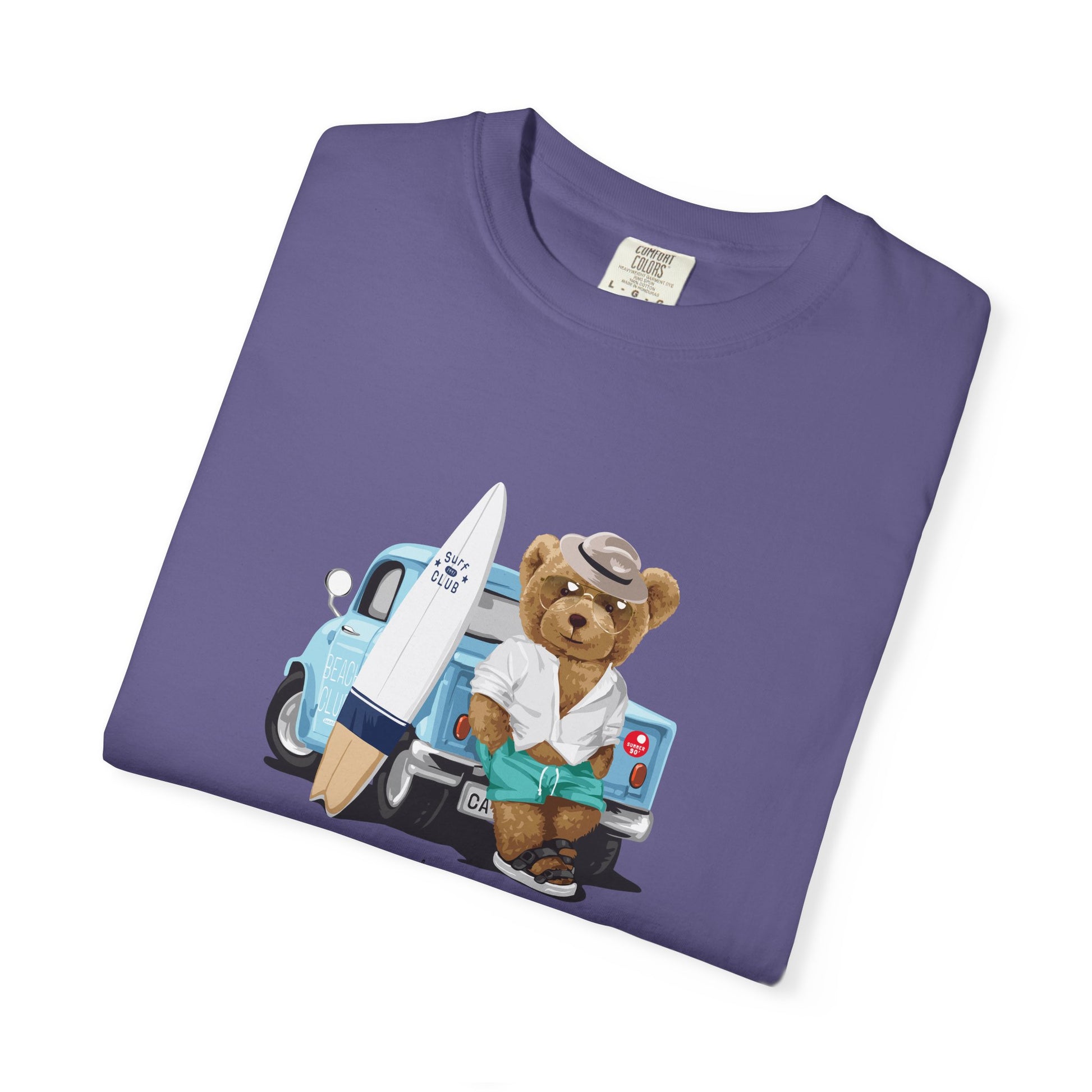 Bear Vacation Graphic T-Shirt — 'Holidays' Cute Teddy with Camper Lifestyle