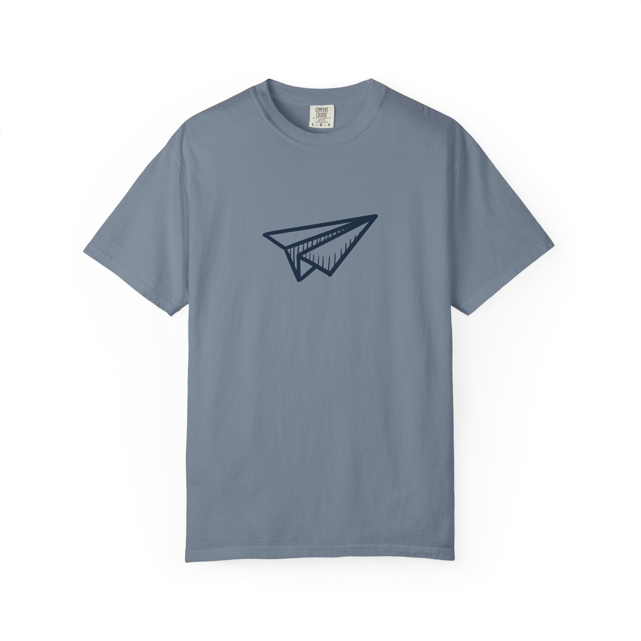 Paper Airplane Graphic T-Shirt — Minimalist Travel & Wanderlust Tee