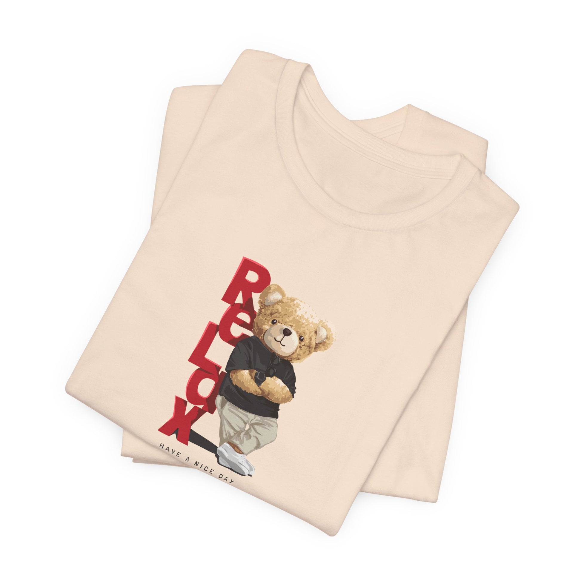 Relax Teddy Bear Graphic Tee — "RELAX" Streetwear T‑Shirt