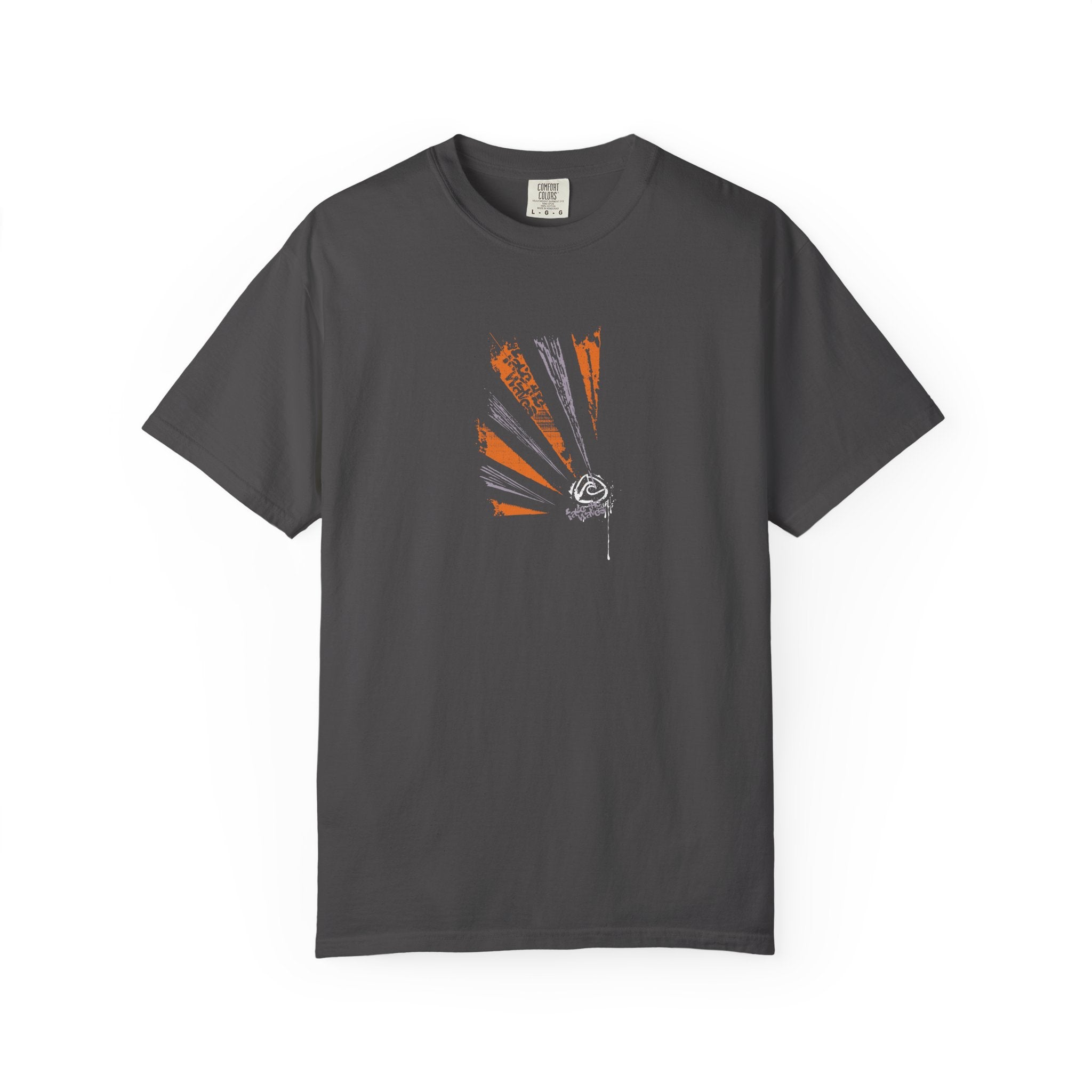 Gray t-shirt with surfing style design 