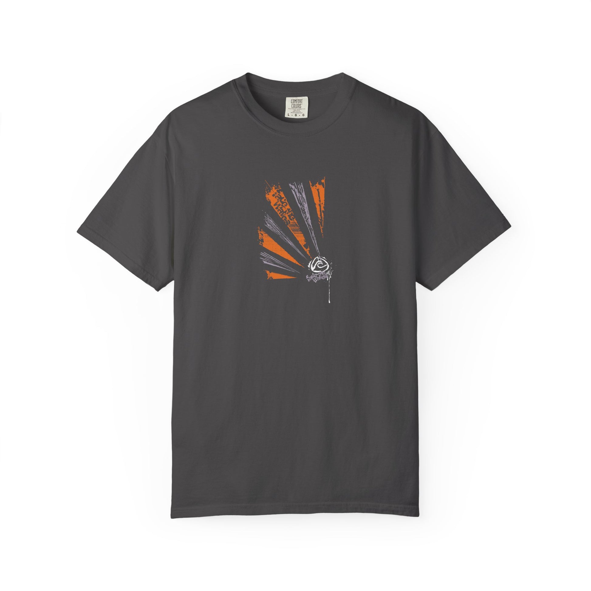 Gray t-shirt with surfing style design 