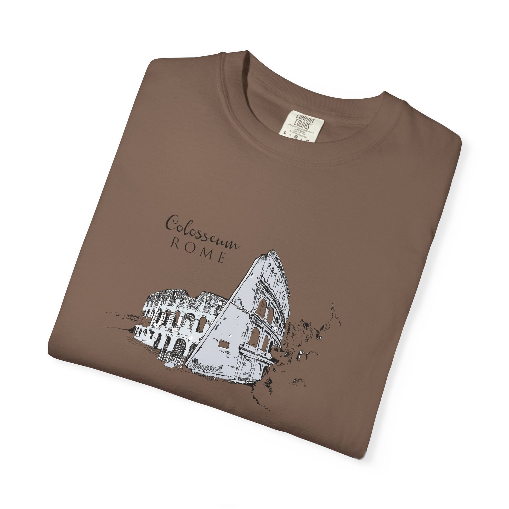 Rome Colosseum Sketch T-Shirt — Vintage Travel Tee world