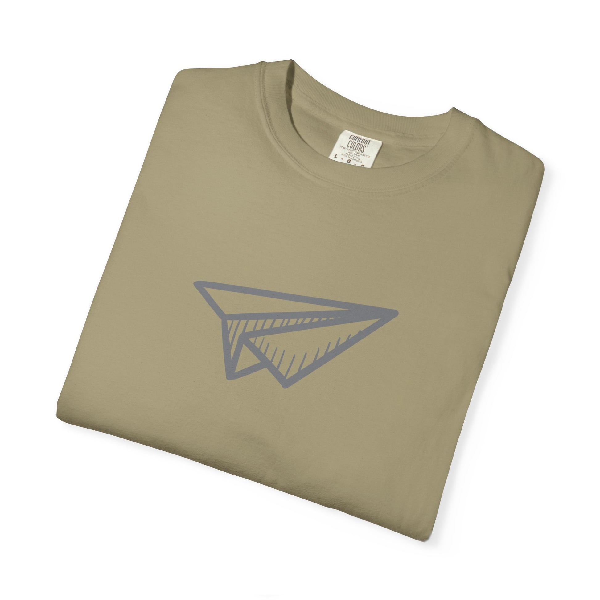 Paper Airplane Graphic T-Shirt — Minimalist Travel & Adventure Tee