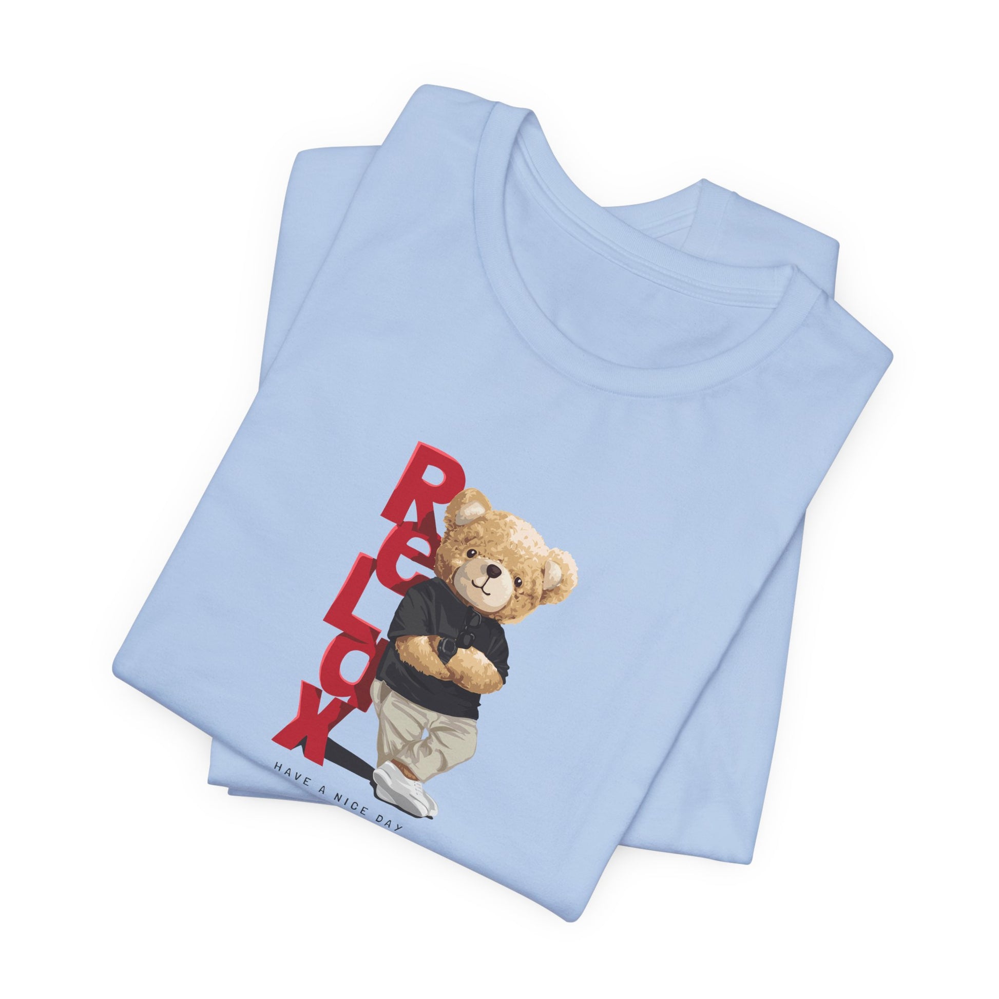 Relax Teddy Bear Graphic Tee — "RELAX" Streetwear T‑Shirt