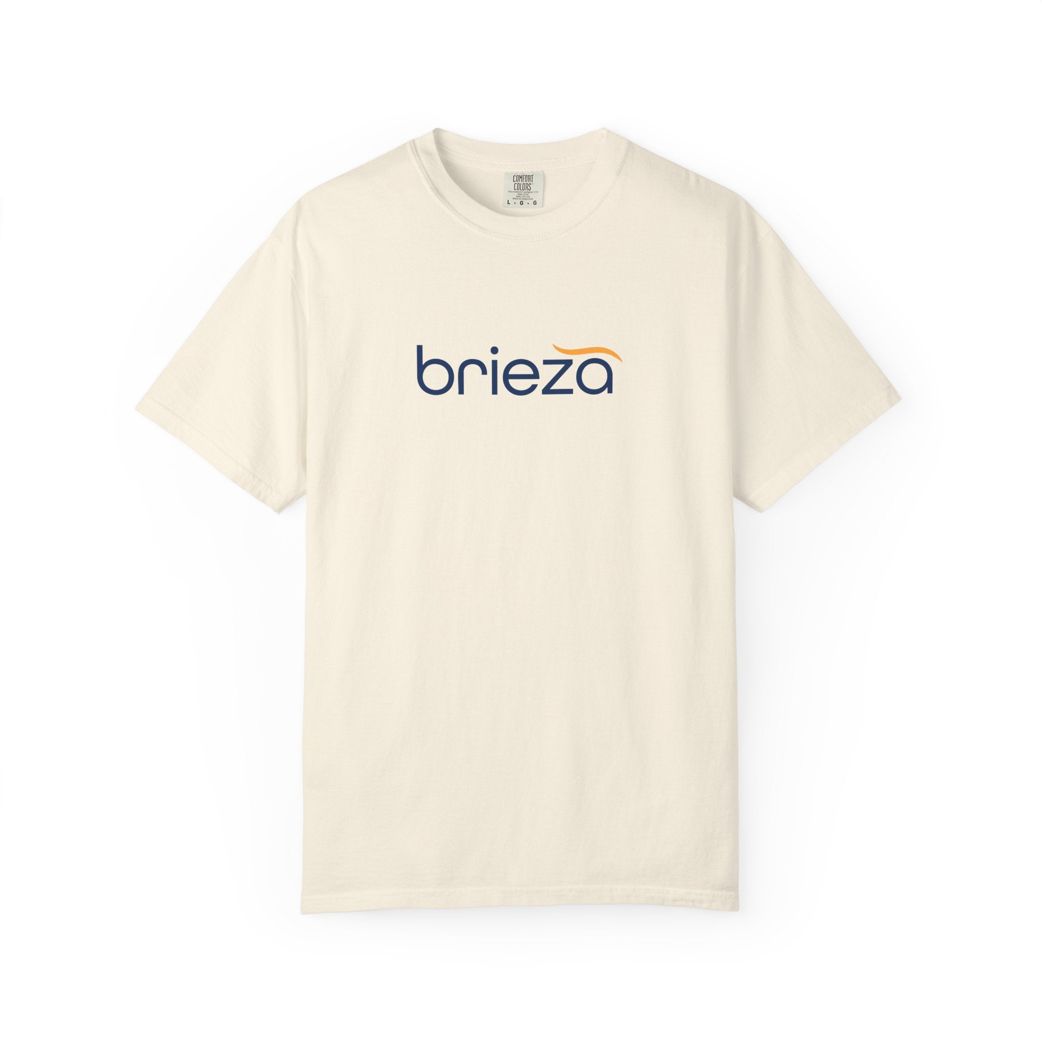 brieza logo graphic t shirt minimal coastal design