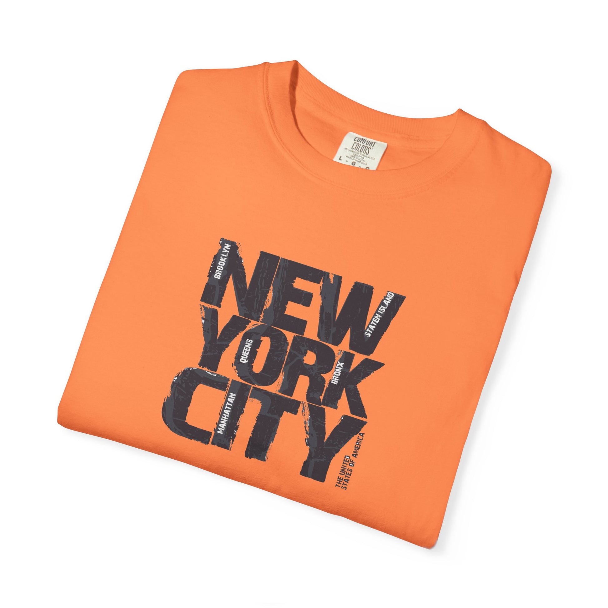 New York City Block Print T-Shirt Printify