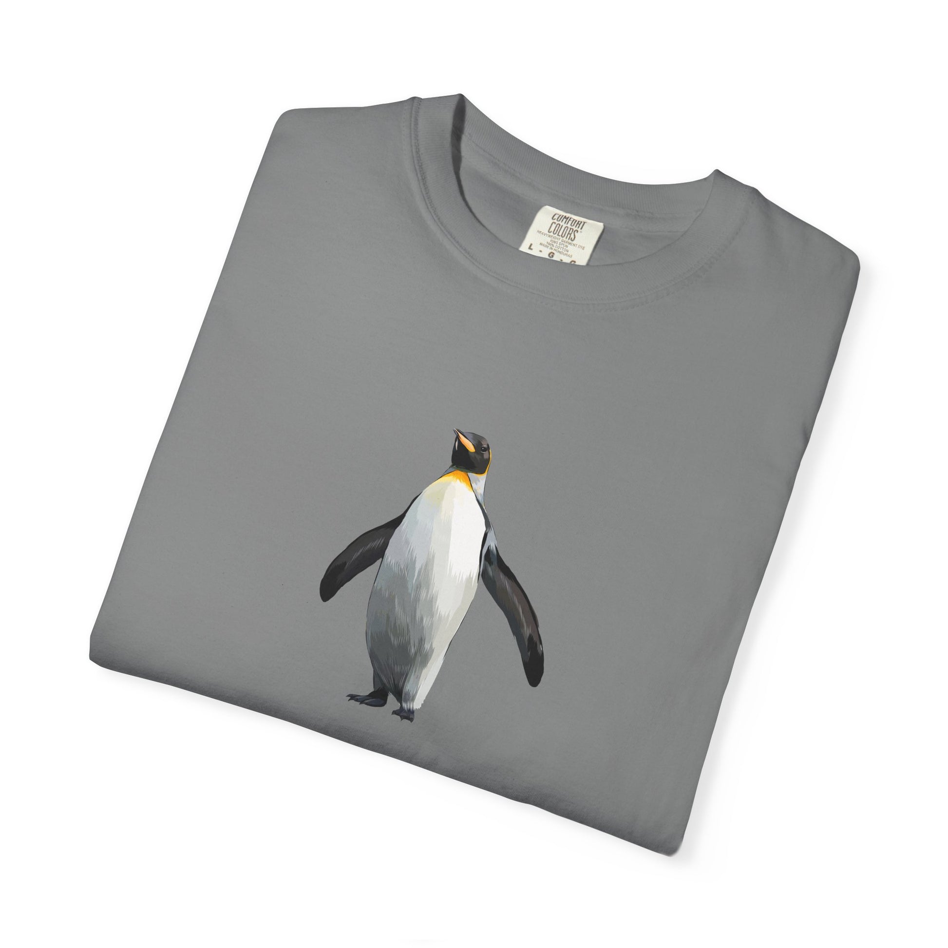 Penguin Graphic T-Shirt – Minimal King Penguin Illustration world