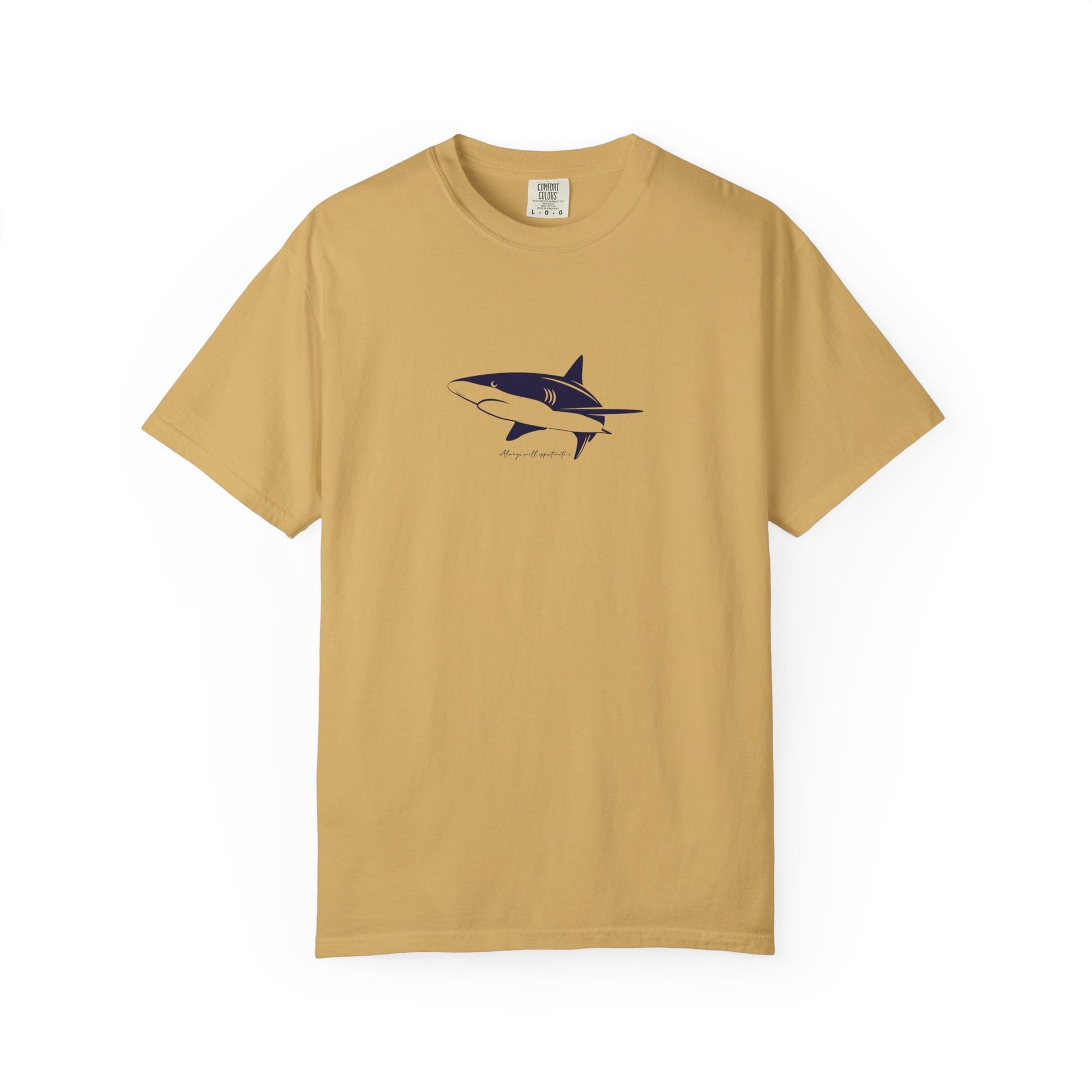 Shark Outline Tee — Minimalist Surf & Ocean Graphic T-Shirt