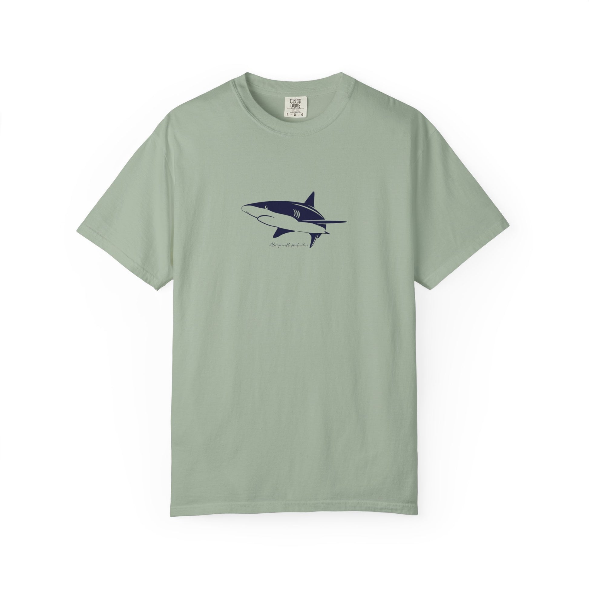 Shark Outline Tee — Minimalist Surf & Ocean Graphic T-Shirt