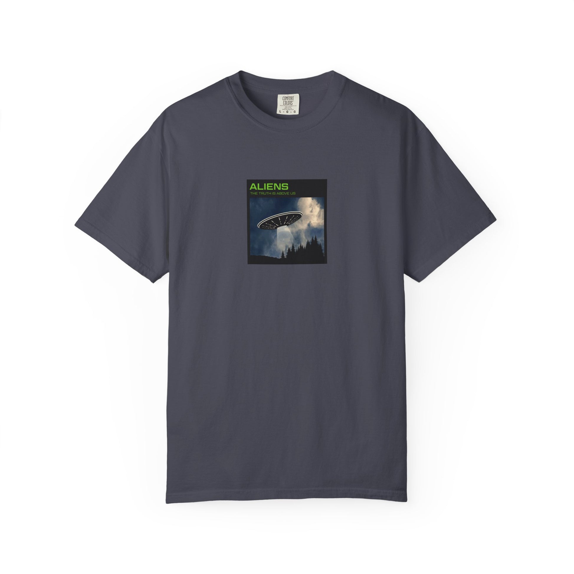 Aliens UFO Night Graphic T-Shirt