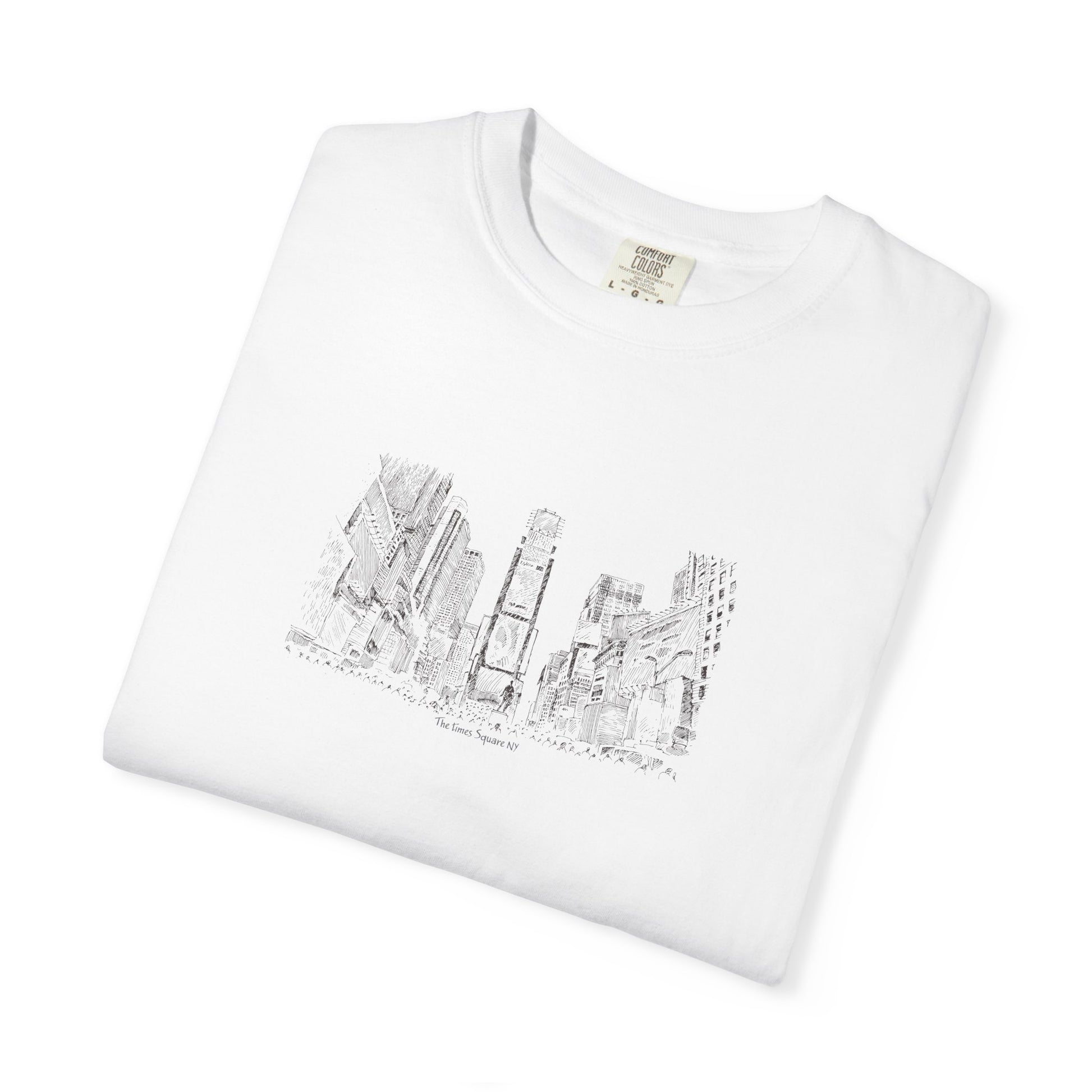 City Sketch T-Shirt – Minimal New York Skyline Drawing Tee