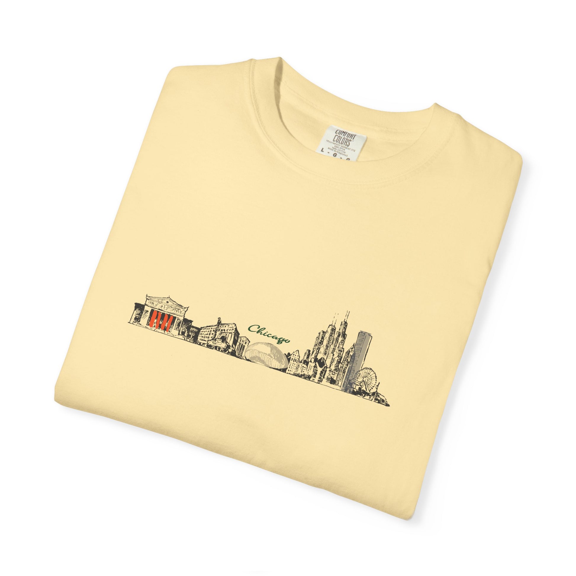 City Skyline T-Shirt — Minimal Watercolor Landmarks Tee
