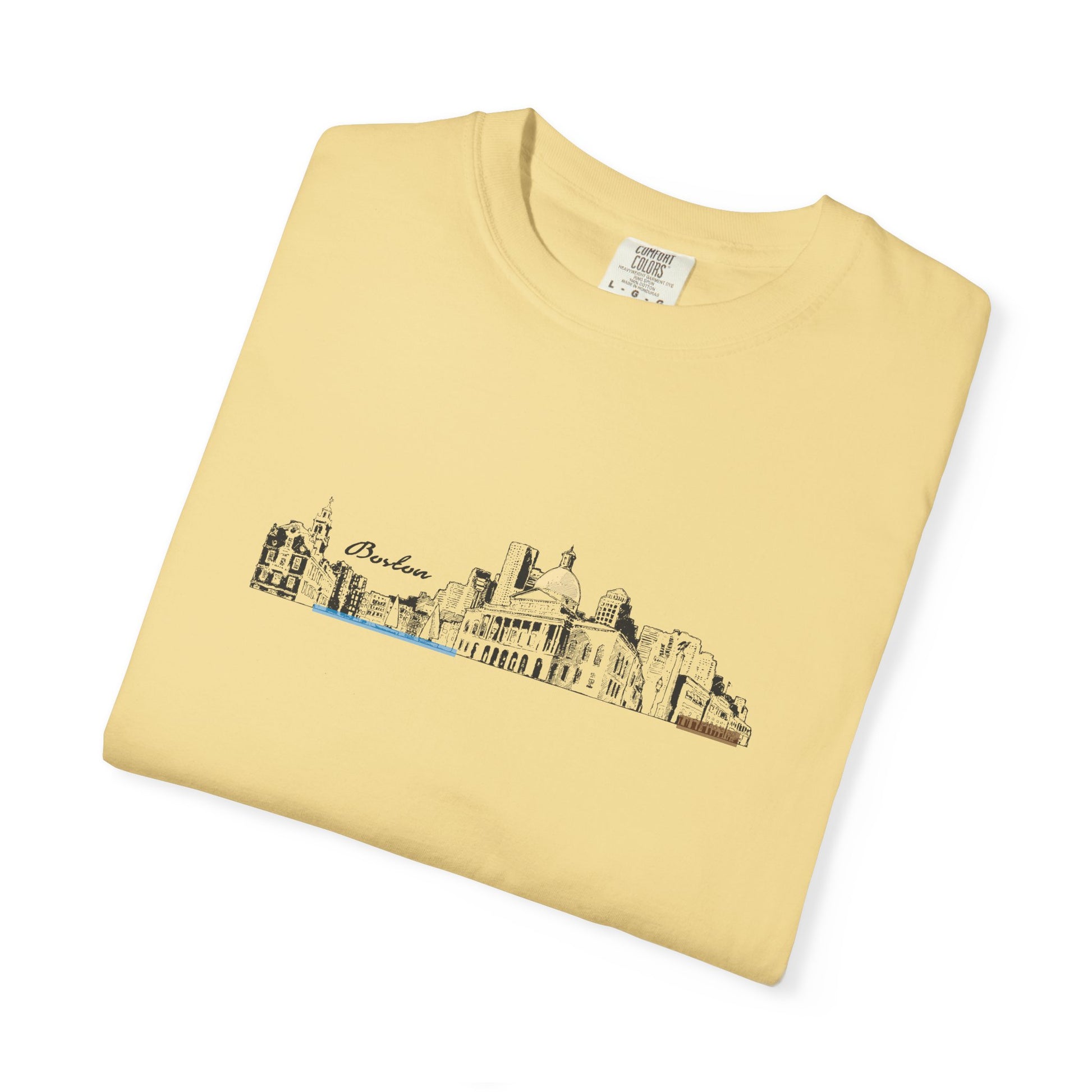City Skyline Sketch T-Shirt — Minimalist Urban Panorama Tee