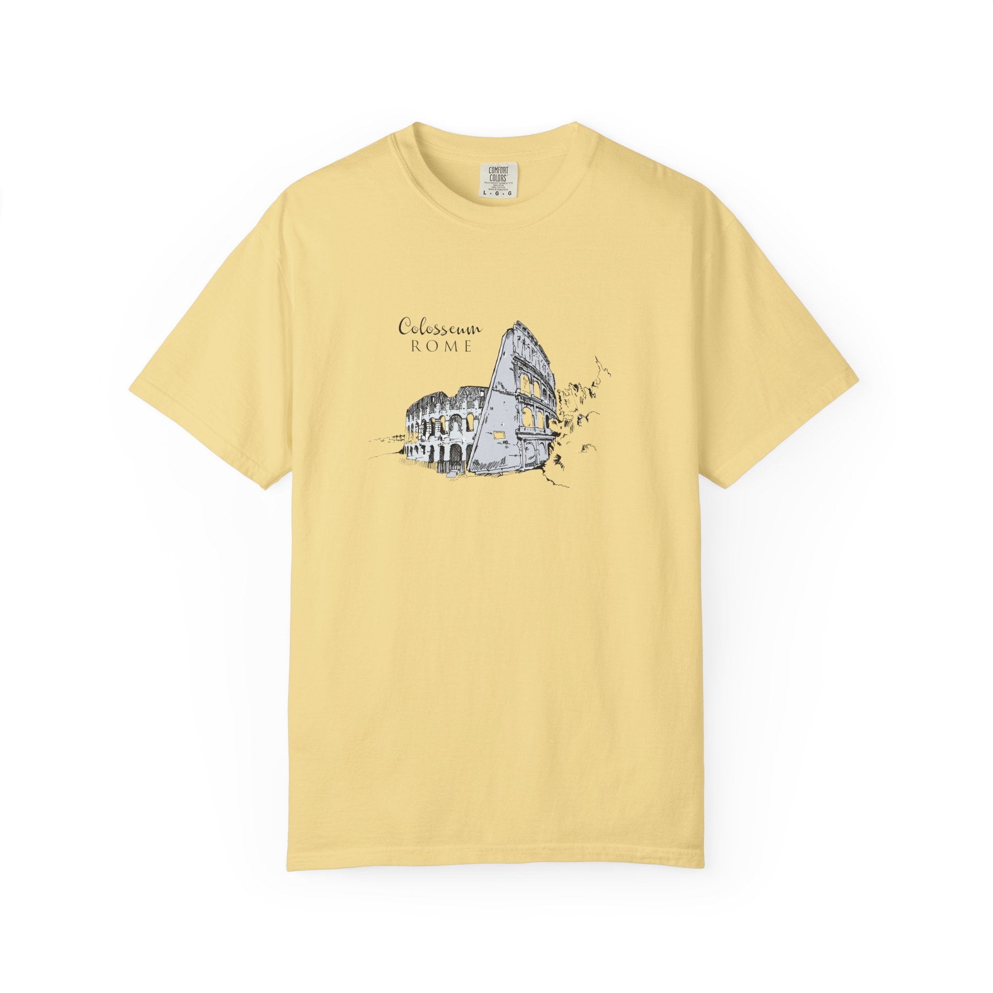 Rome Colosseum Sketch T-Shirt — Vintage Travel Tee world