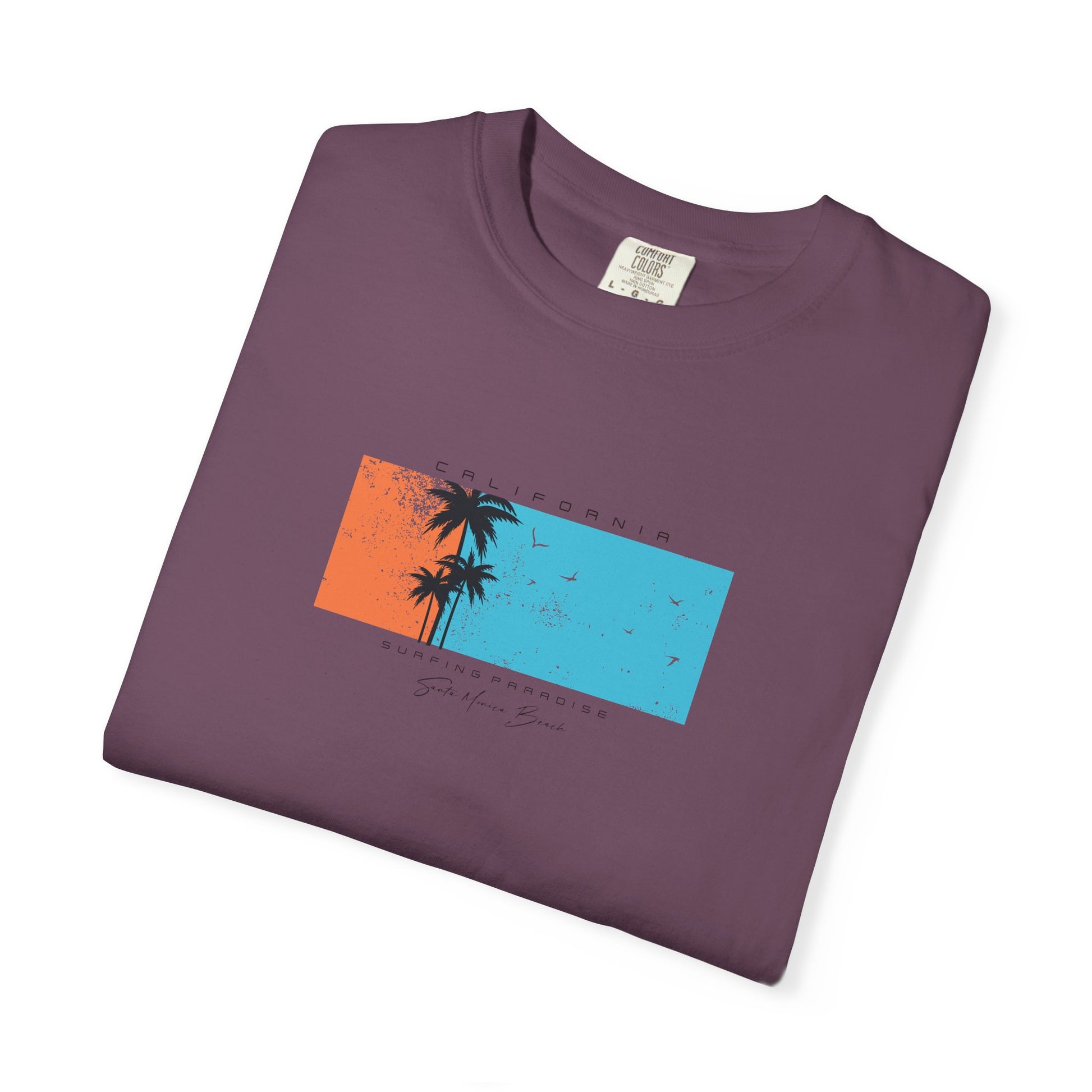 Vintage Palm Sunset T-Shirt — 'Stay Salty' Beach Graphic Tee