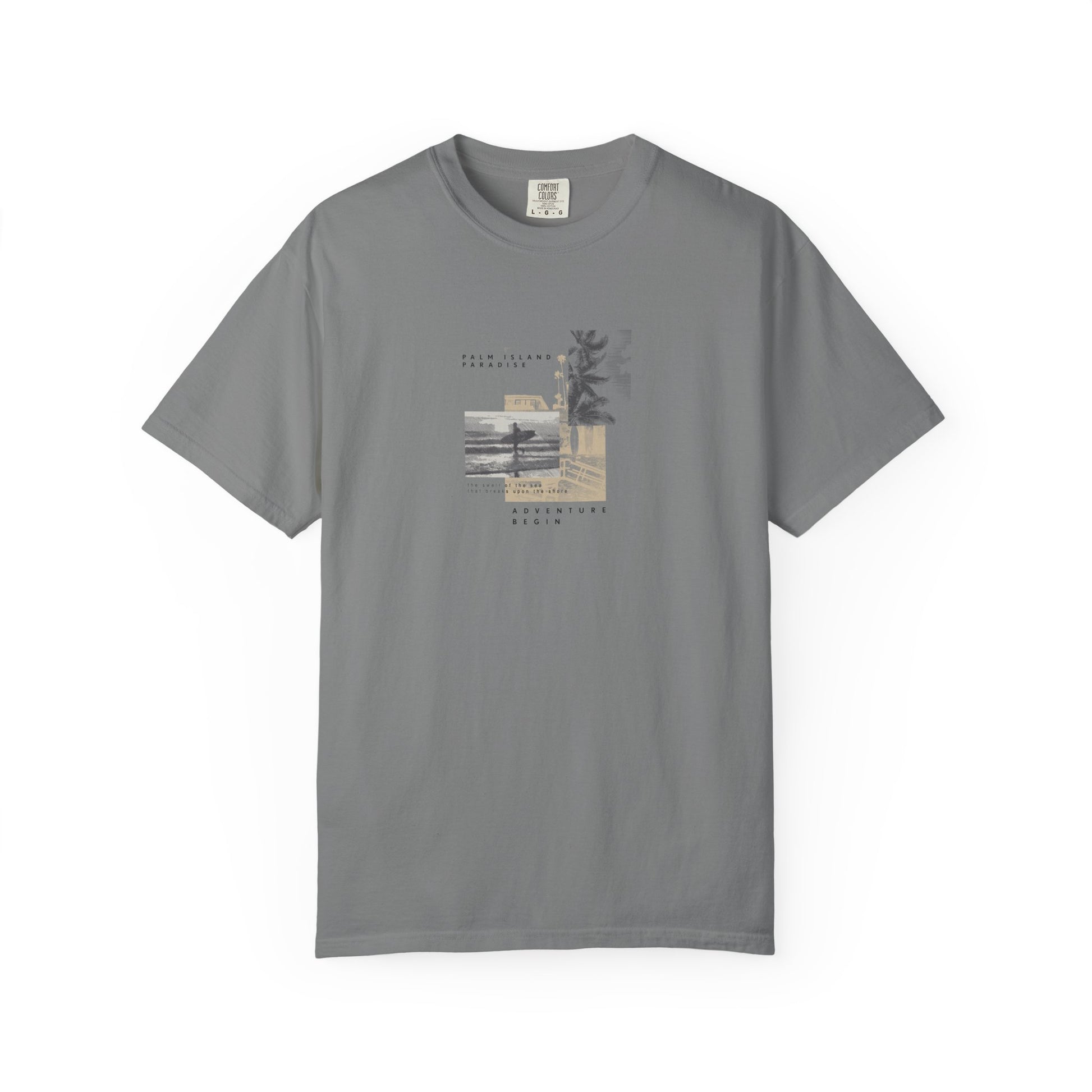 Graphic Tee - Coastal Collage "Take It Easy" Shirt