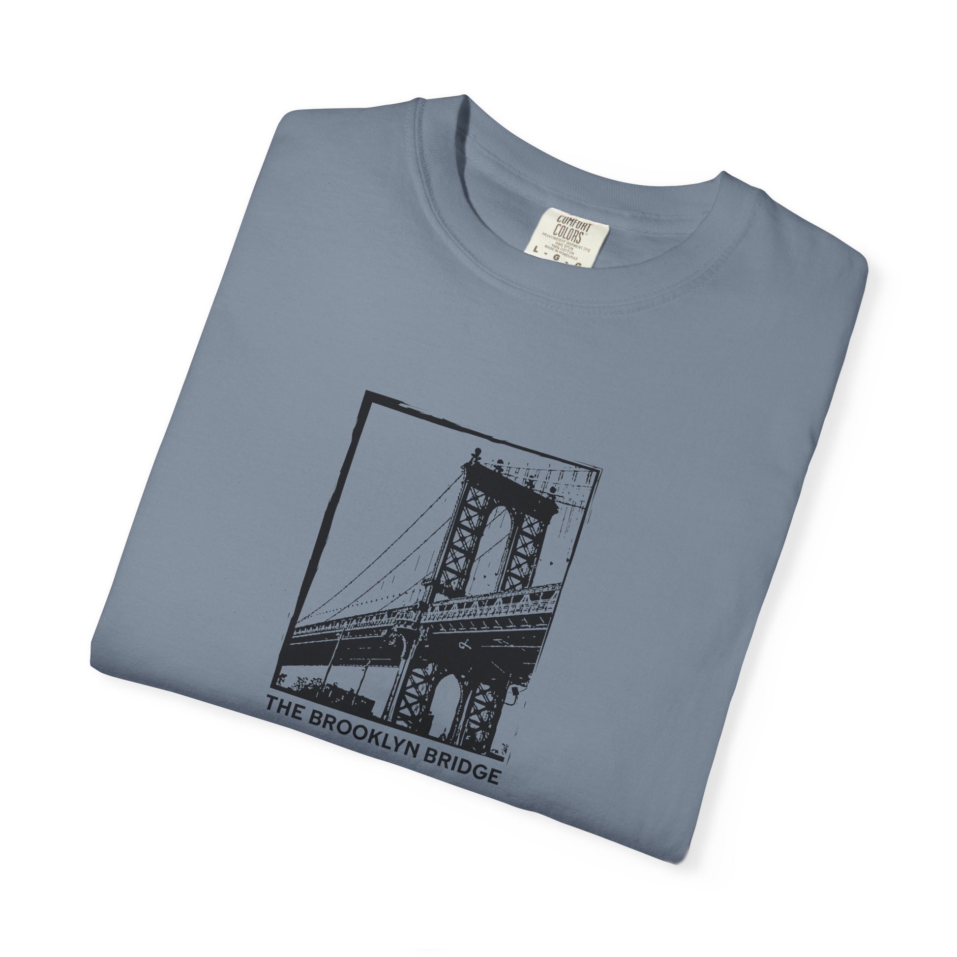 Brooklyn Bridge Sketch T-Shirt — Vintage Cityscape Tee