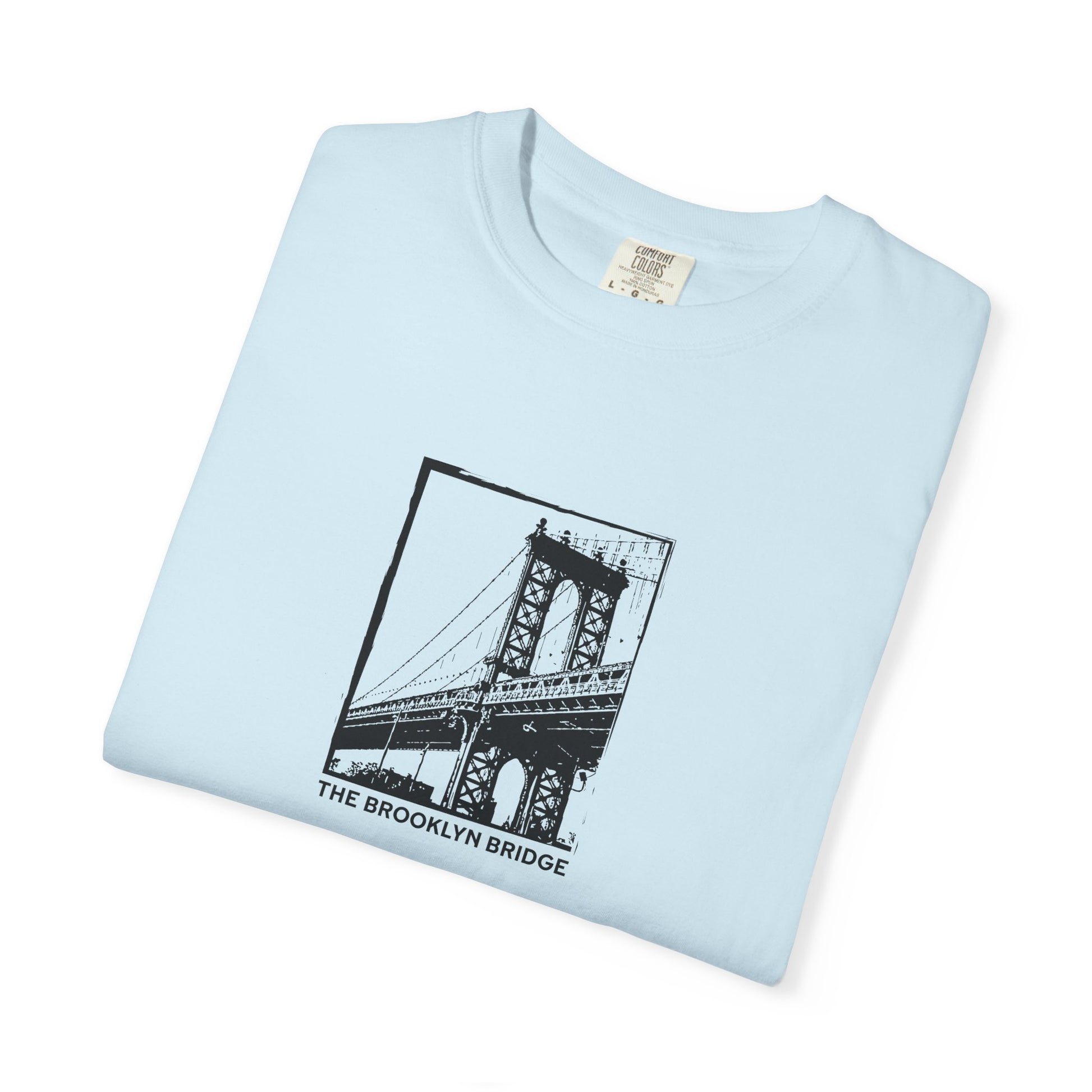 Brooklyn Bridge Sketch T-Shirt — Vintage Cityscape Tee